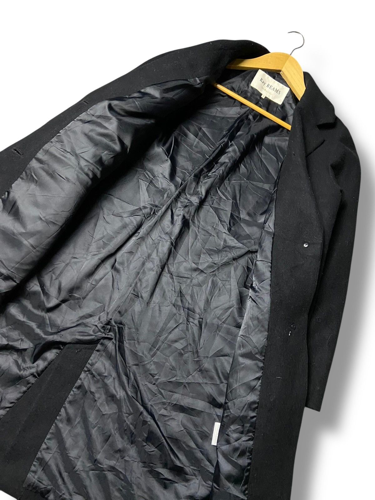 Ray Beams Single Breasted Wool Long Coat (169)