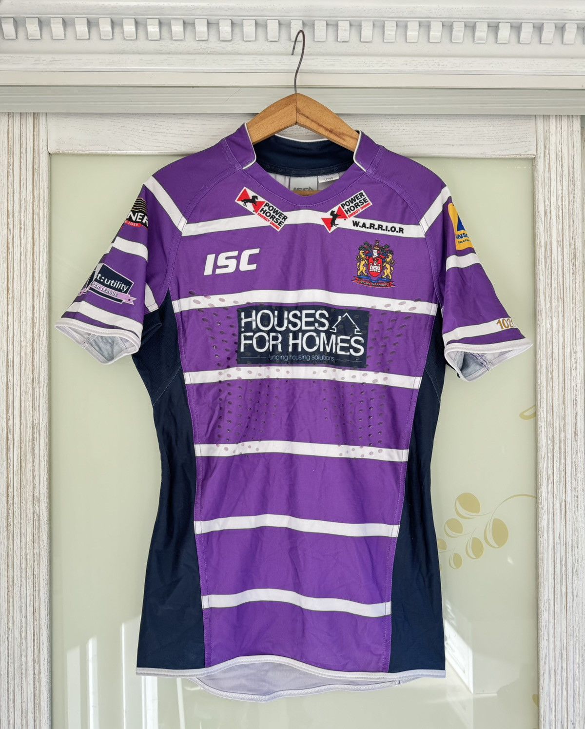 Vintage Josh Charnley #2 Wigan Warriors Match Worn 2014 Away Jersey Size US L / EU 52-54 / 3 - 2 Thumbnail
