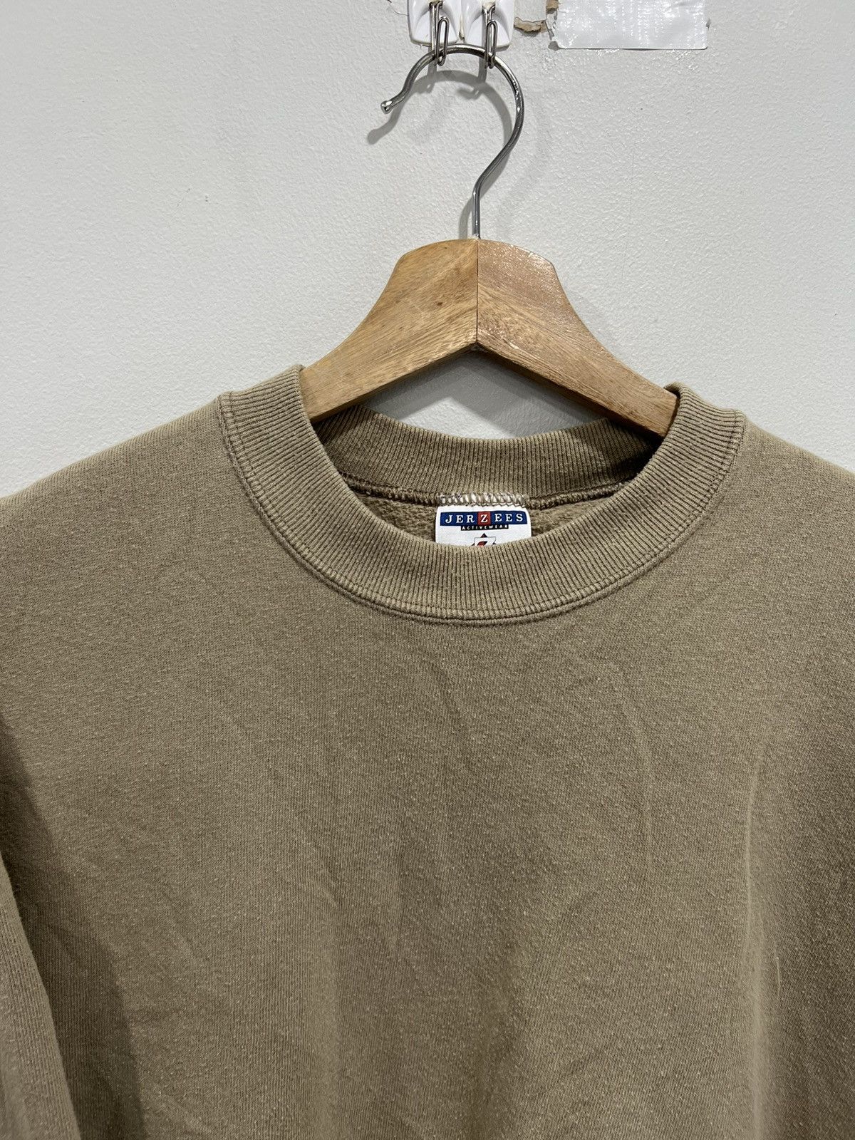 Vintage Vintage 90s Blank Sweater Sweatshirt Tan Brown Size US XL / EU 56 / 4 - 3 Thumbnail