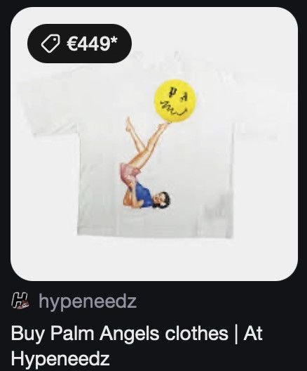 Palm Angels 「retail€449」Brand new palm angels x smiley tee shirt Size US L / EU 52-54 / 3 - 18 Thumbnail