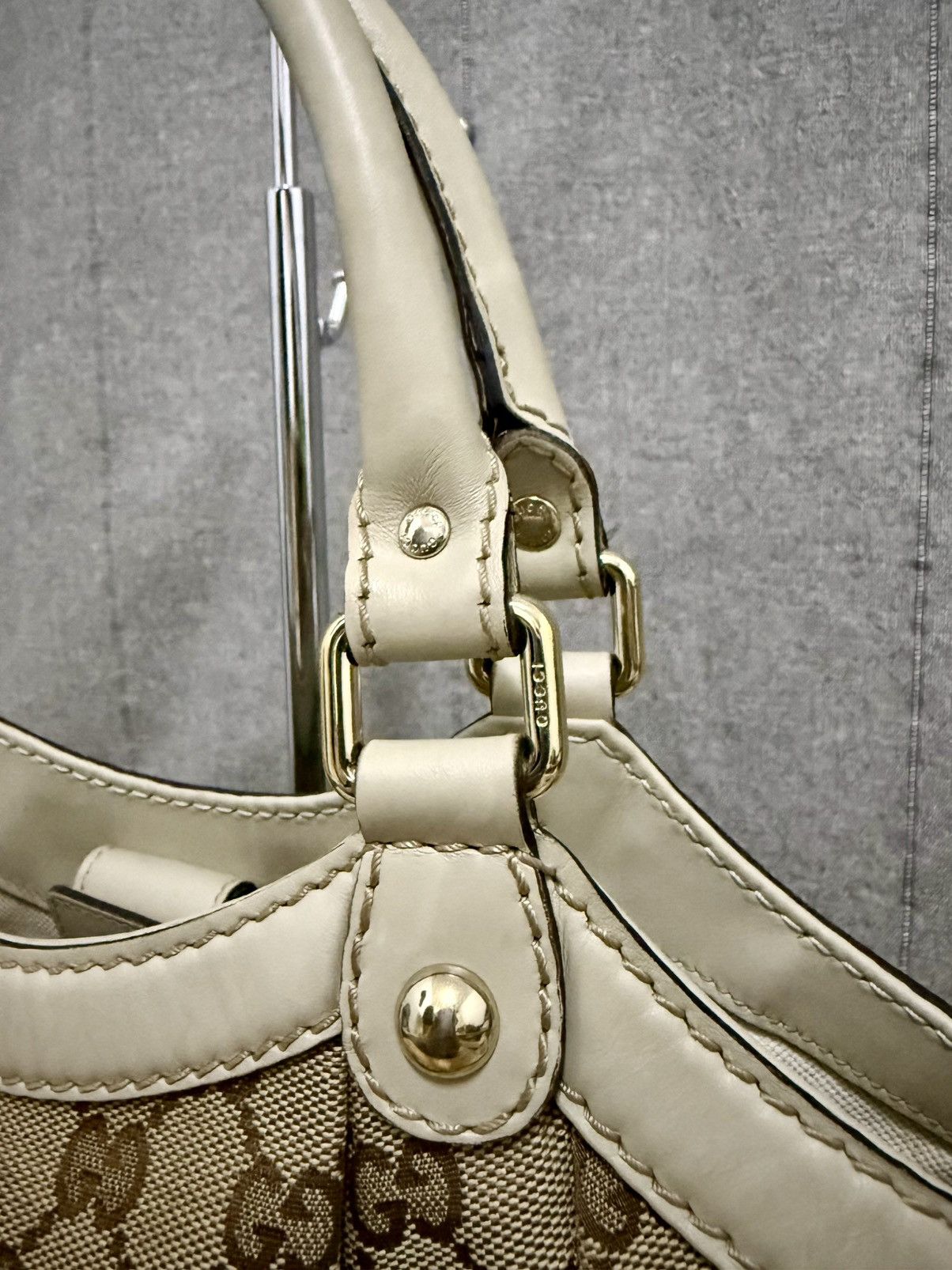 Gucci Vintage Gucci Sukey beige GG Canvas Size ONE SIZE - 6 Thumbnail