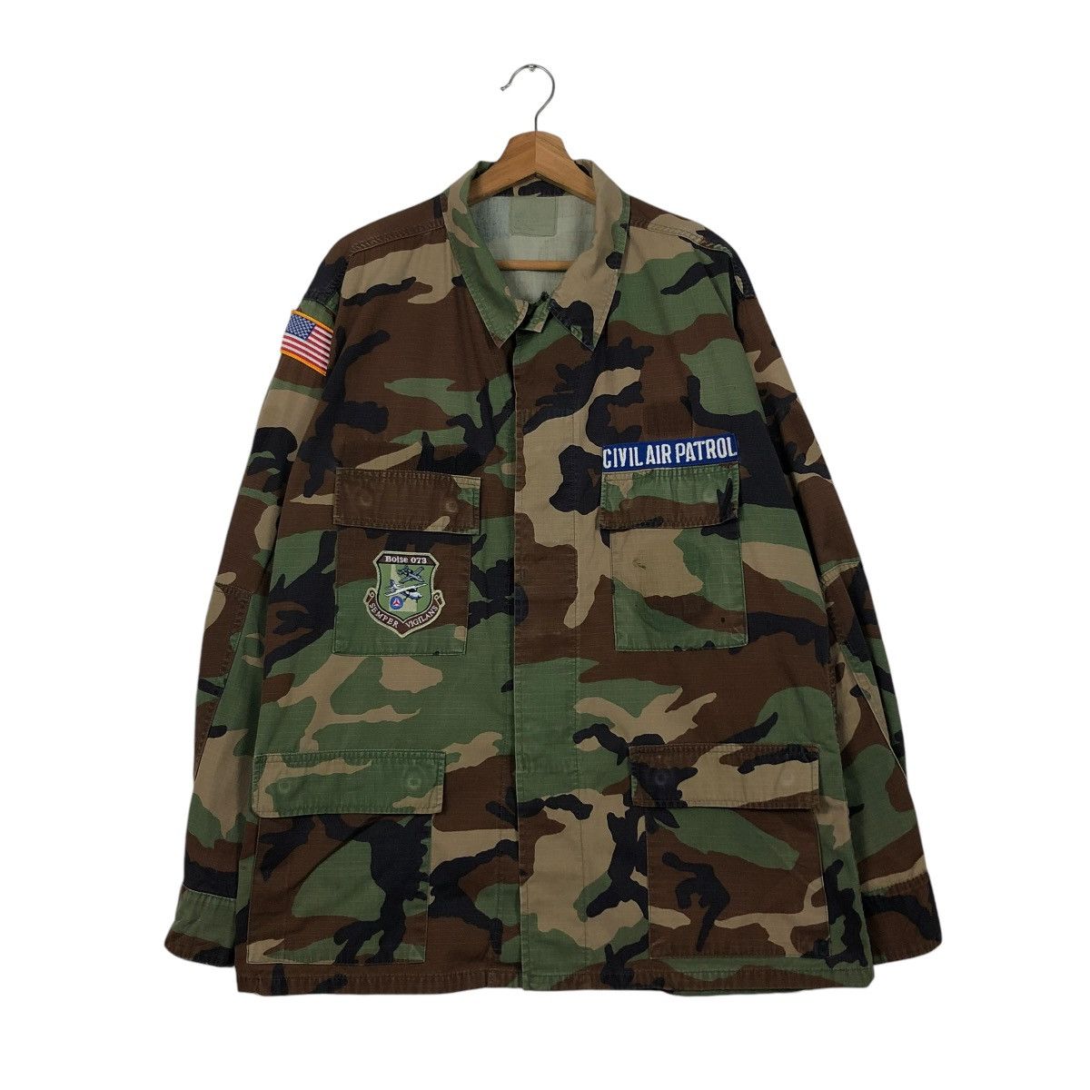 Vintage 🔥VINTAGE MILITARY CHORE JACKET CAMOUFLAGE CIVIL AIR PATROL Size US XL / EU 56 / 4 - 3 Thumbnail