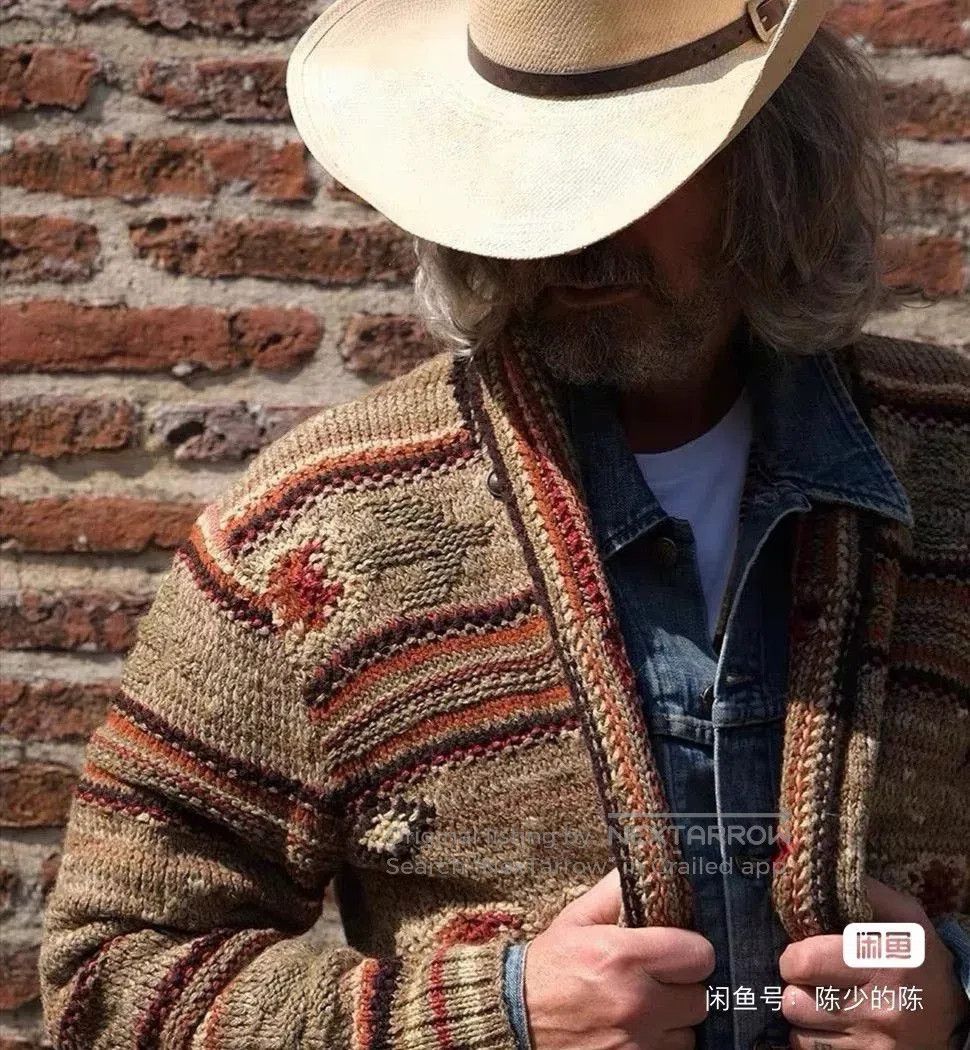 RRL Ralph Lauren RRL Shawl Collar Southwest Sweater. Size US XS / EU 42 / 0 - 9 Thumbnail