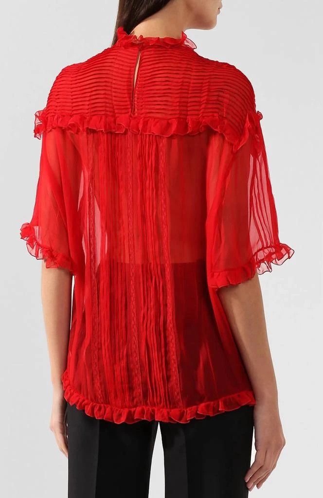 Valentino o1y0326 Denim Shirt in Red Size XS / US 0-2 / IT 36-38 - 3 Thumbnail