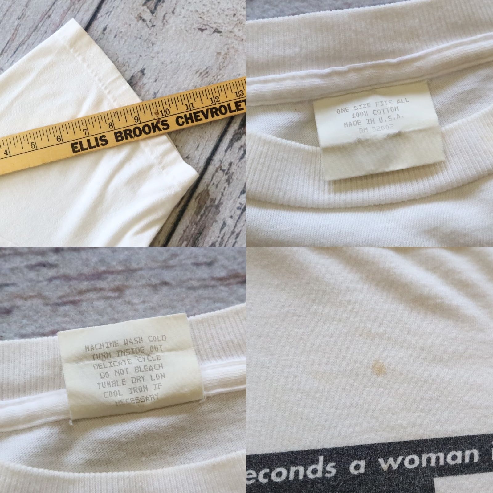Vintage Vintage Barbara Kruger Women's Work Cropped Tshirt Made in USA L White Tshirt Womens L Vintage Barbara Kruger Work Cropped Tshirt Made in USA White Size L / US 10 / IT 46 - 8 Thumbnail