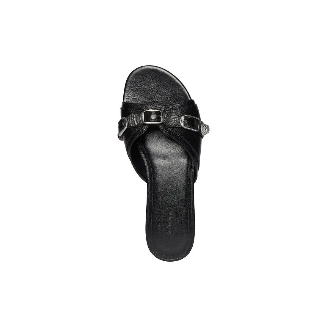 Balenciaga o1w1db10625 Cagole Sandals in Black Size US 8 / IT 38 - 6 Thumbnail