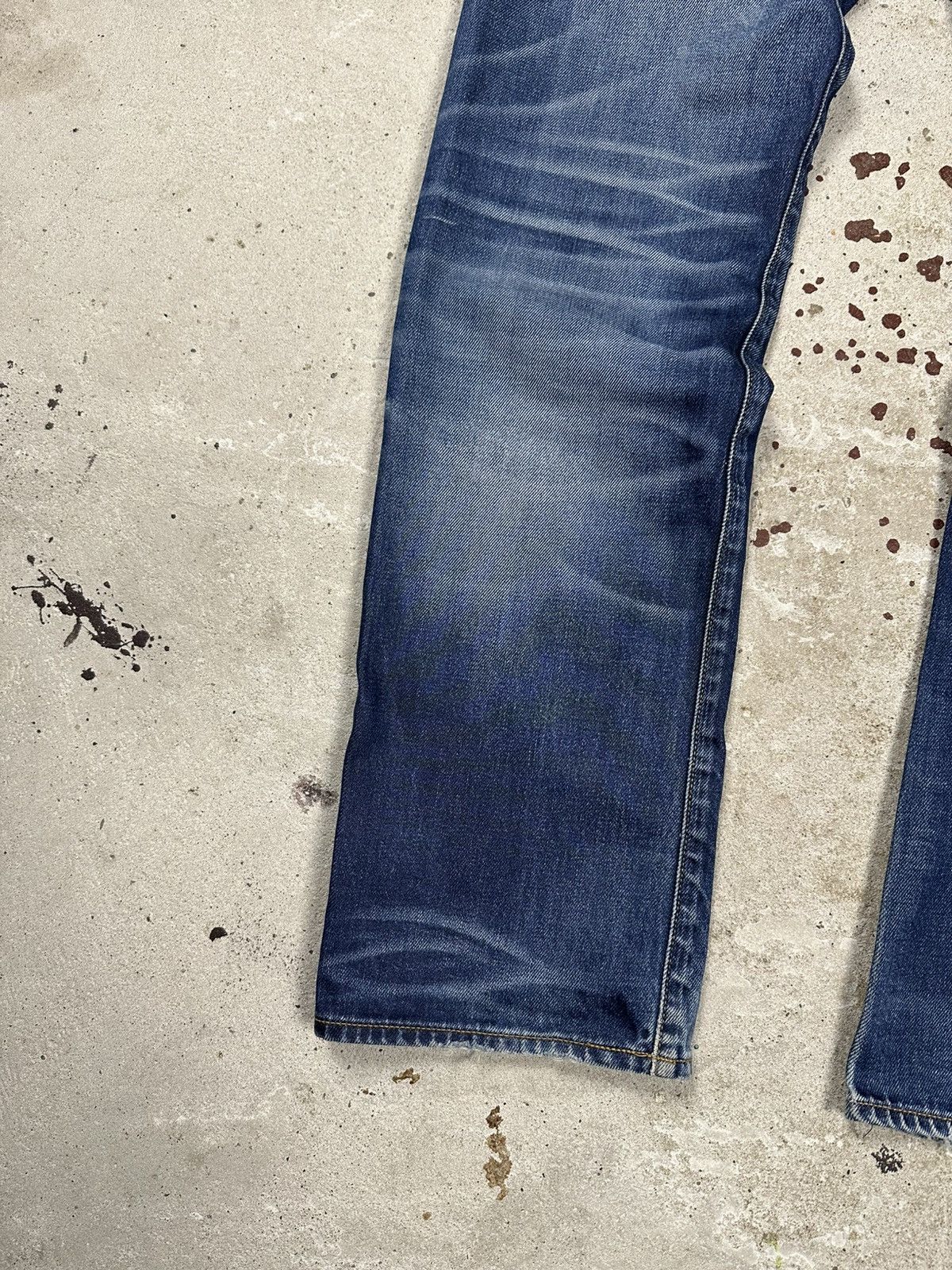 G-Star × Japanese Brand × Vintage Vintage Y2K G Star Raw 3301 Washed Navy Denim Pants Jeans Size US 30 / EU 46 - 11 Thumbnail