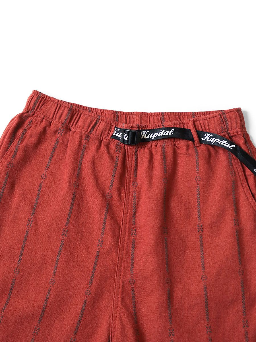 Kapital Kapital Kapital Cotton linen sham stripe shorts Size US 30 / EU 46 - 3 Thumbnail