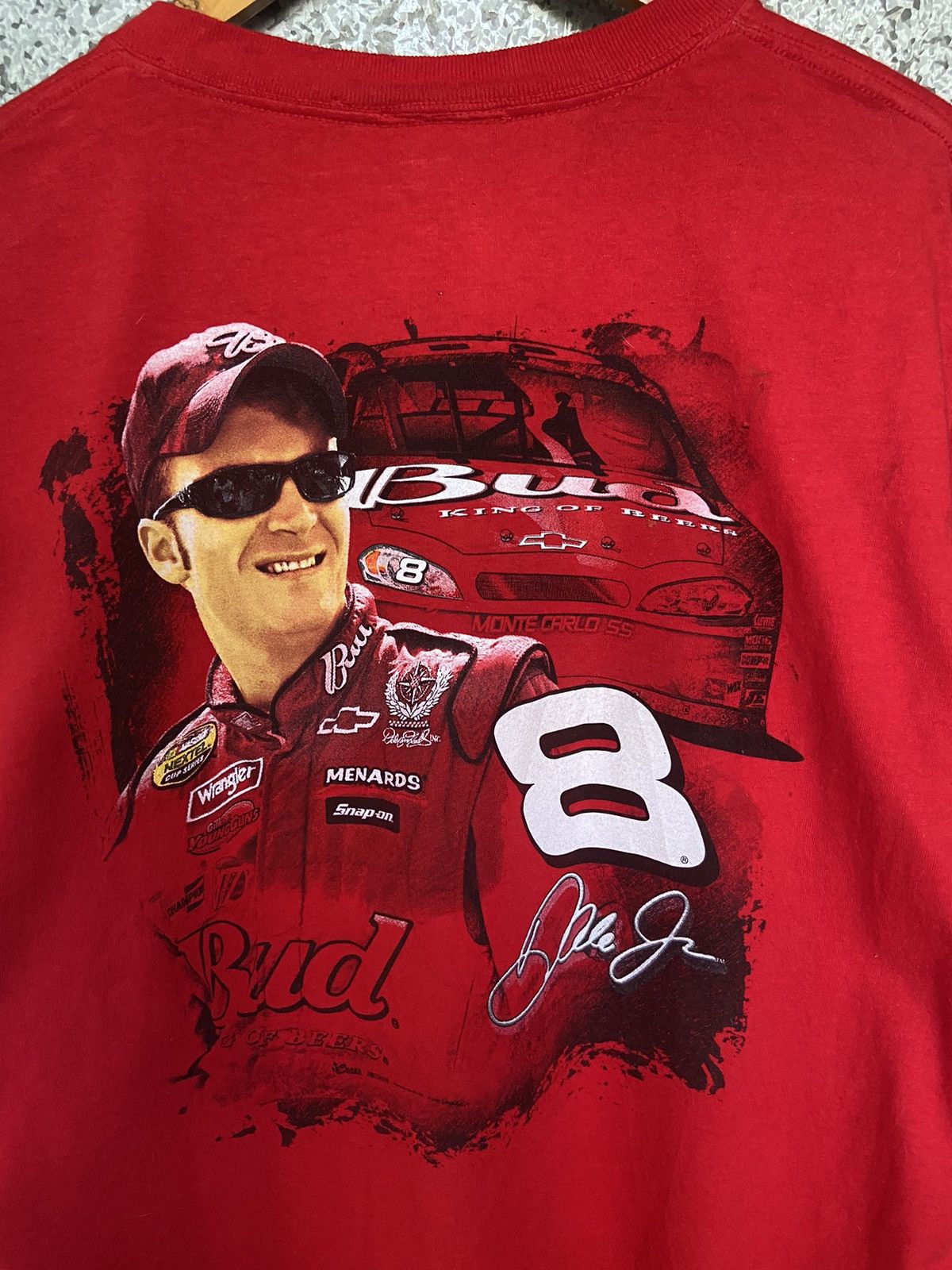 NASCAR Vintage Hase Authentic Dale Earnharot Jr Nascar t shirt Size US XL / EU 56 / 4 - 1 Thumbnail