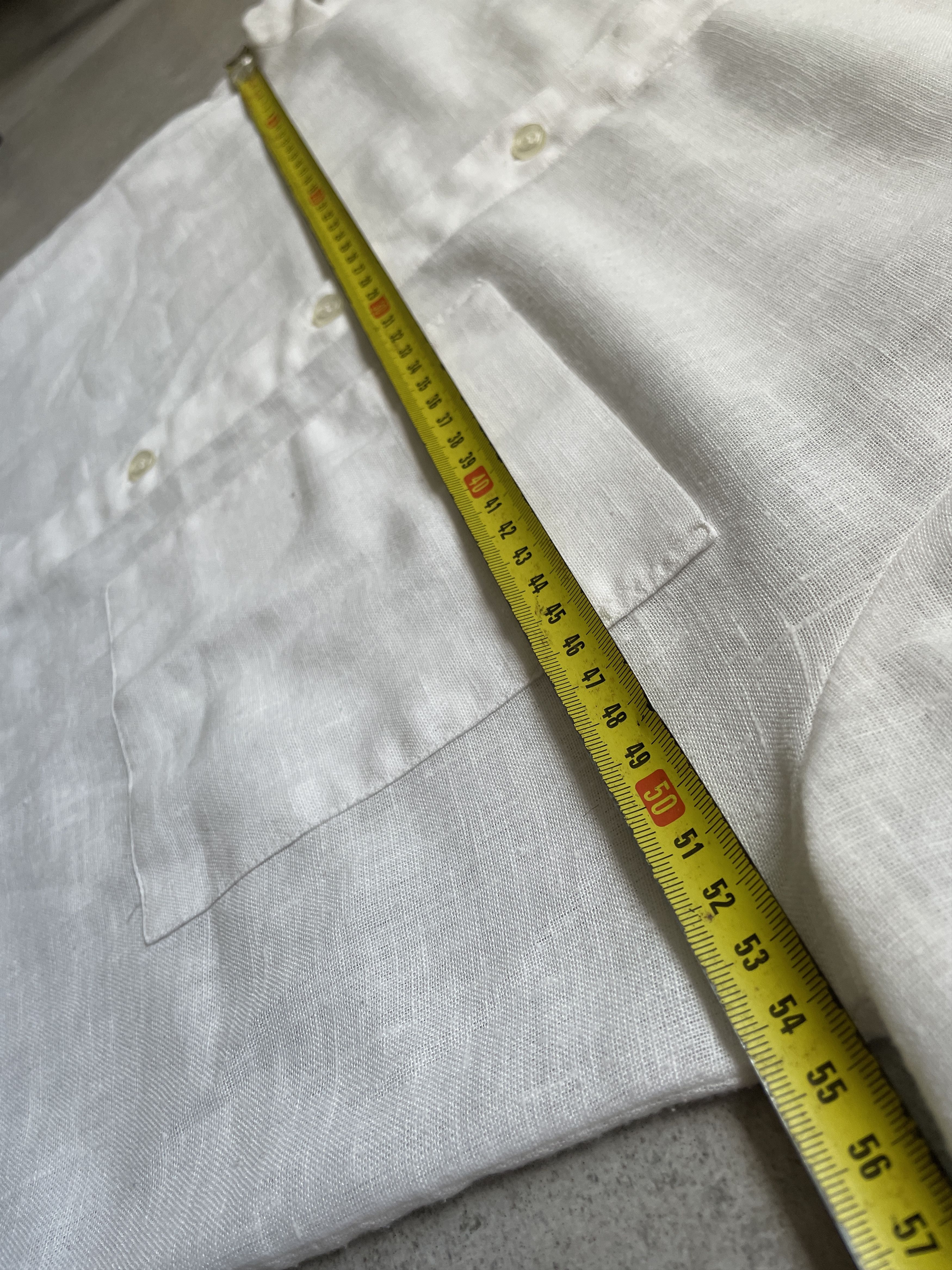 Valentino × Vintage VINTAGE 90S VALENTINO WHITE LINEN SHORT SLEEVE SHIRT Size US M / EU 48-50 / 2 - 6 Thumbnail