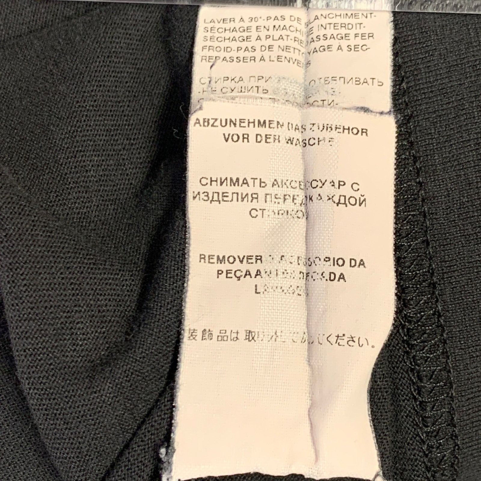 Dolce & Gabbana Size 44 Black Cotton Jersey Distressed V-Neck T-shirt Size US S / EU 44-46 / 1 - 8 Thumbnail