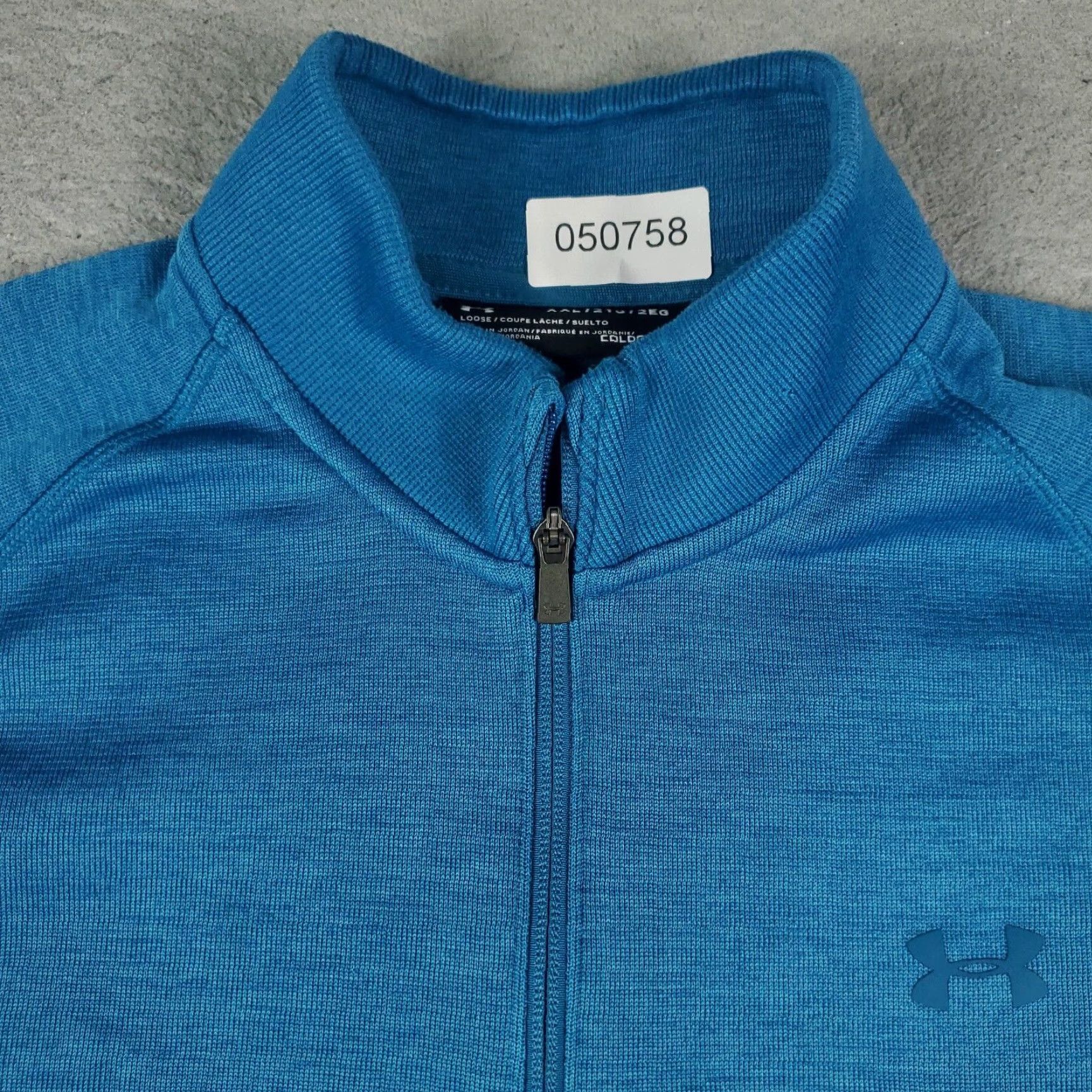 Under Armour Under Armour Sweater Pullover 1/4 Zip Mens 2XL Blue Knit Mock Neck Quick-Ship 1/4 Zip Up Sweatshirt Size US XXL / EU 58 / 5 - 2 Thumbnail