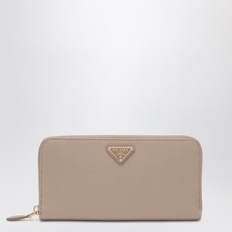 Prada Prada Powder And Gold Zip Around Wallet Size ONE SIZE - 1 Thumbnail