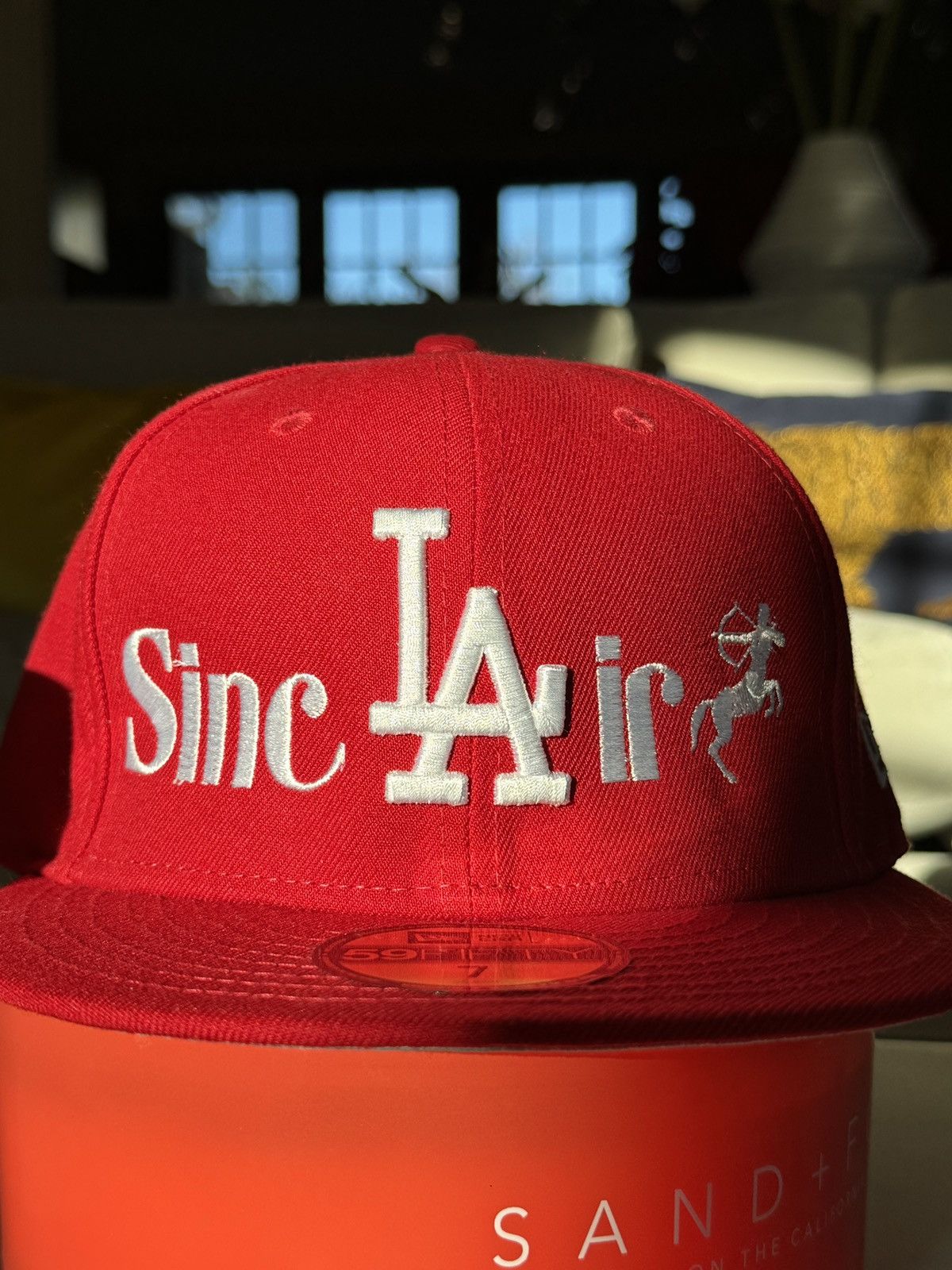 image of La Dodgers x New Era Sinclair La Hat in Red, Men's