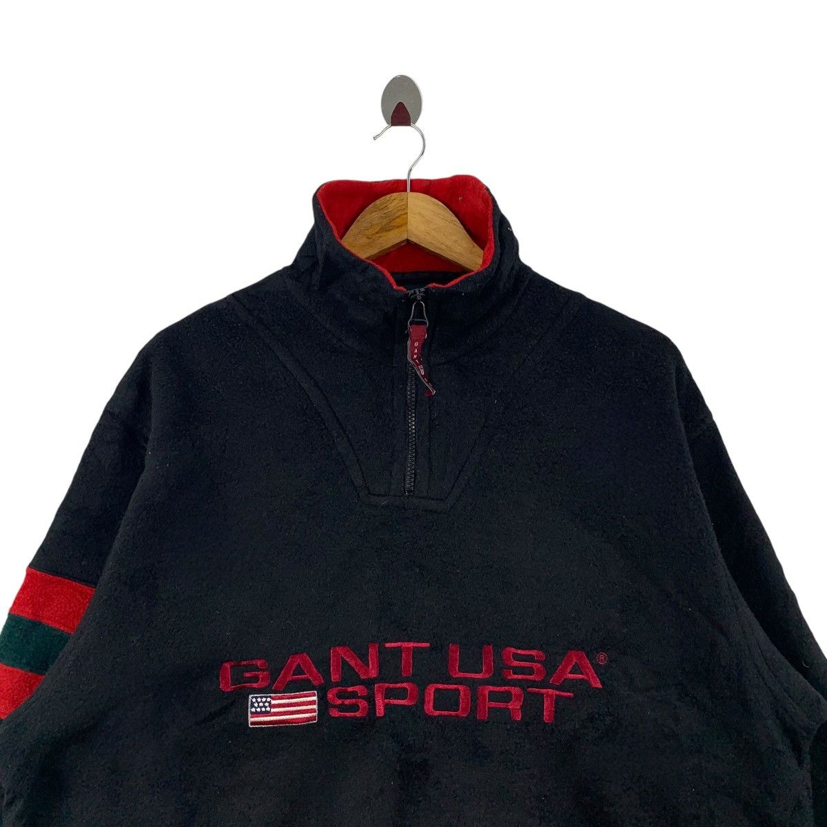 Gant Vintage GANT Usa Sport Half Zipper Fleece Sweatshirt Size US M / EU 48-50 / 2 - 3 Thumbnail
