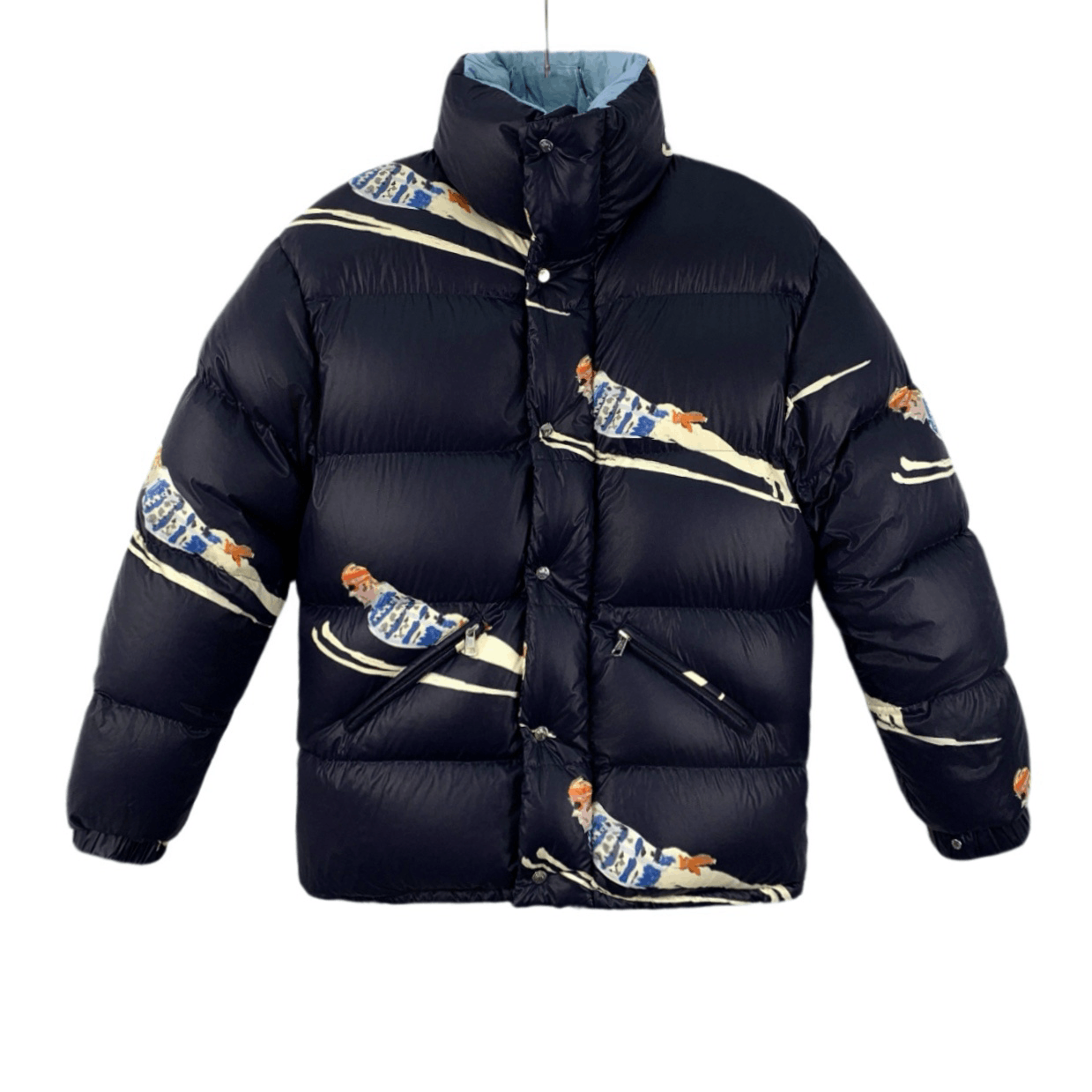Moncler Moncler Dejan Blue Ski Down Jacket (Size XS) Size US XS / EU 42 / 0 - 1 Thumbnail