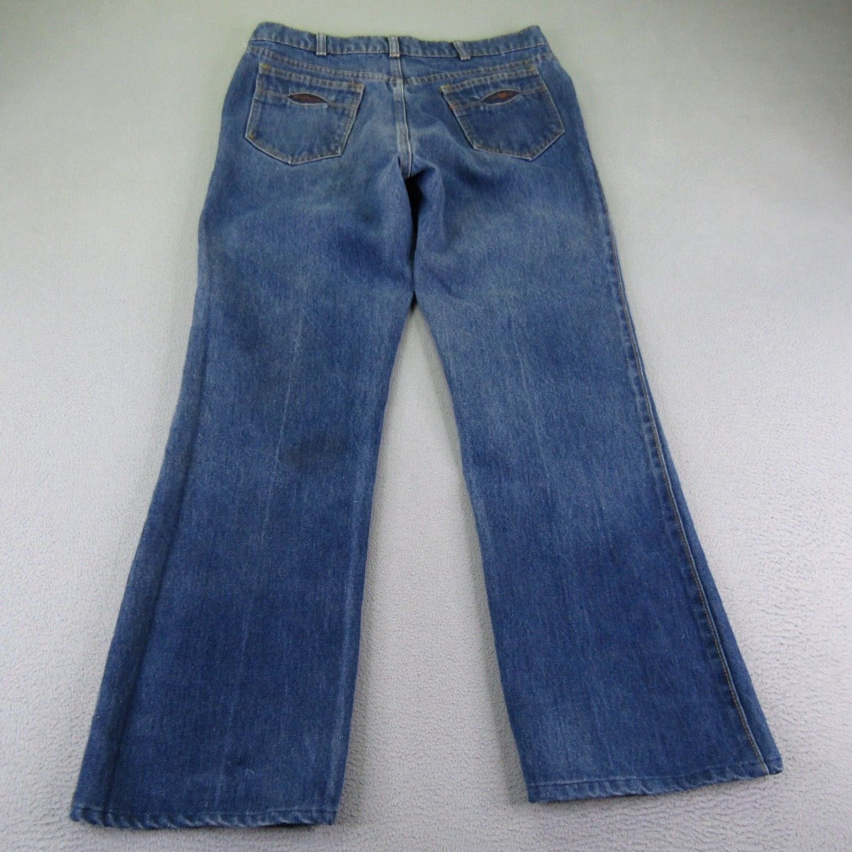 Levi's VINTAGE Levi's Jeans Men's 36x34 Bootcut Denim 80s Olympic Theme Cotton Blue Waist 36 Size US 33 - 7 Thumbnail