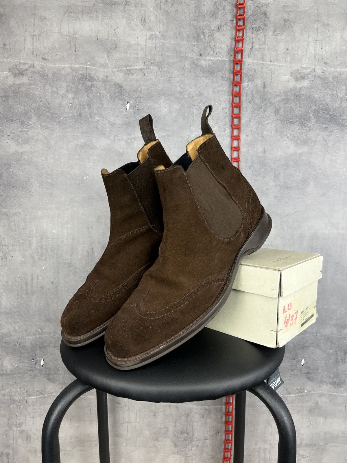 Church's Church's Brown Suede Chelsea Boots Shoes UK 9 F US 10 EU 43 Size US 10 / EU 43 - 24 Thumbnail