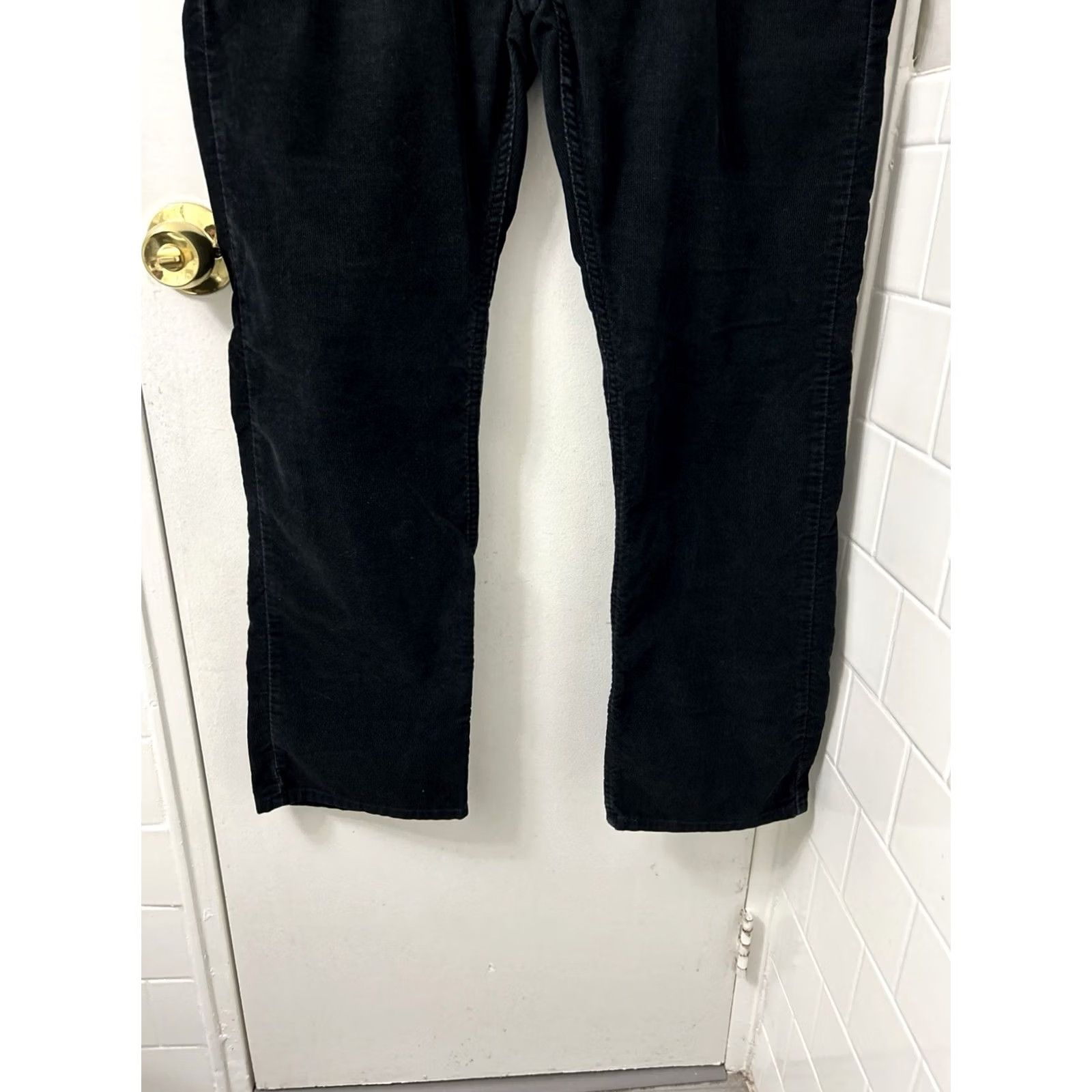 Levi's Levi's 505 Corduroy Pants Mens 36x30 Black Straight Fit White Tab Trousers Size US 36 / EU 52 - 3 Thumbnail