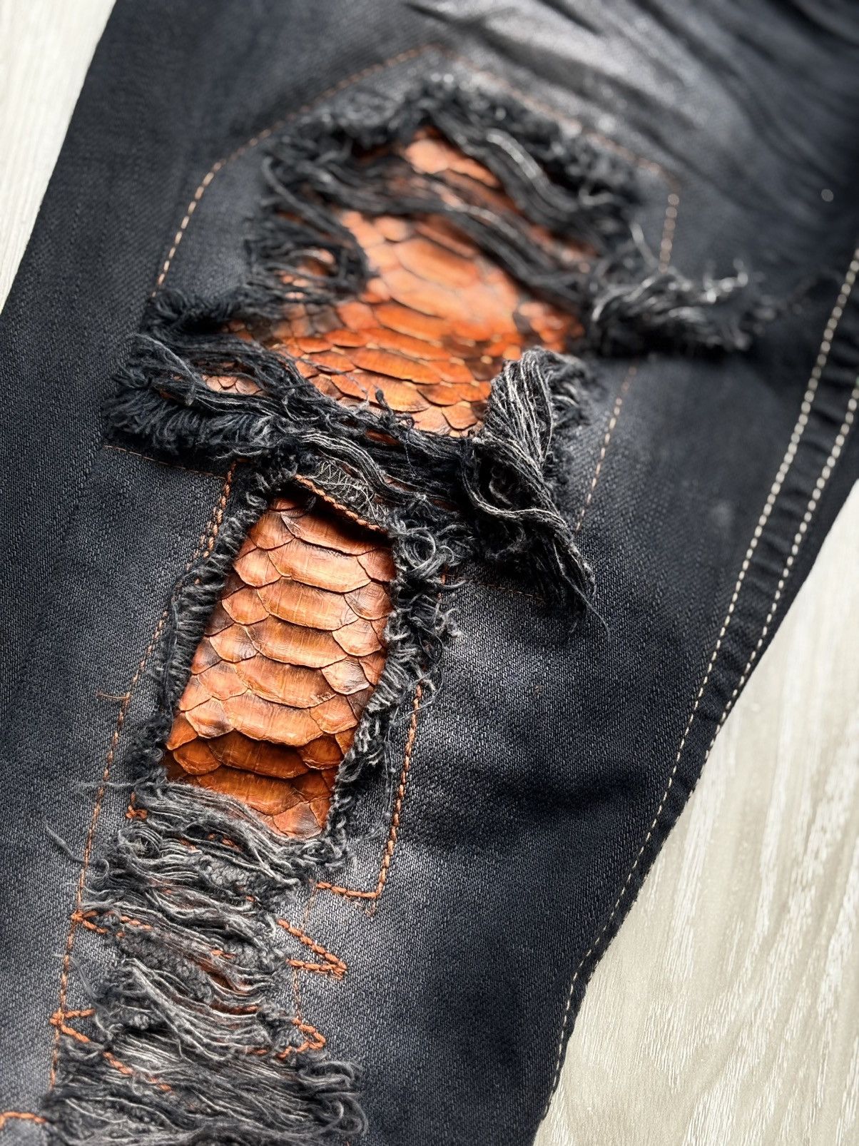 Japanese Brand SPIRAL lace-up flare jeans Size US 26 / EU 42 - 4 Thumbnail