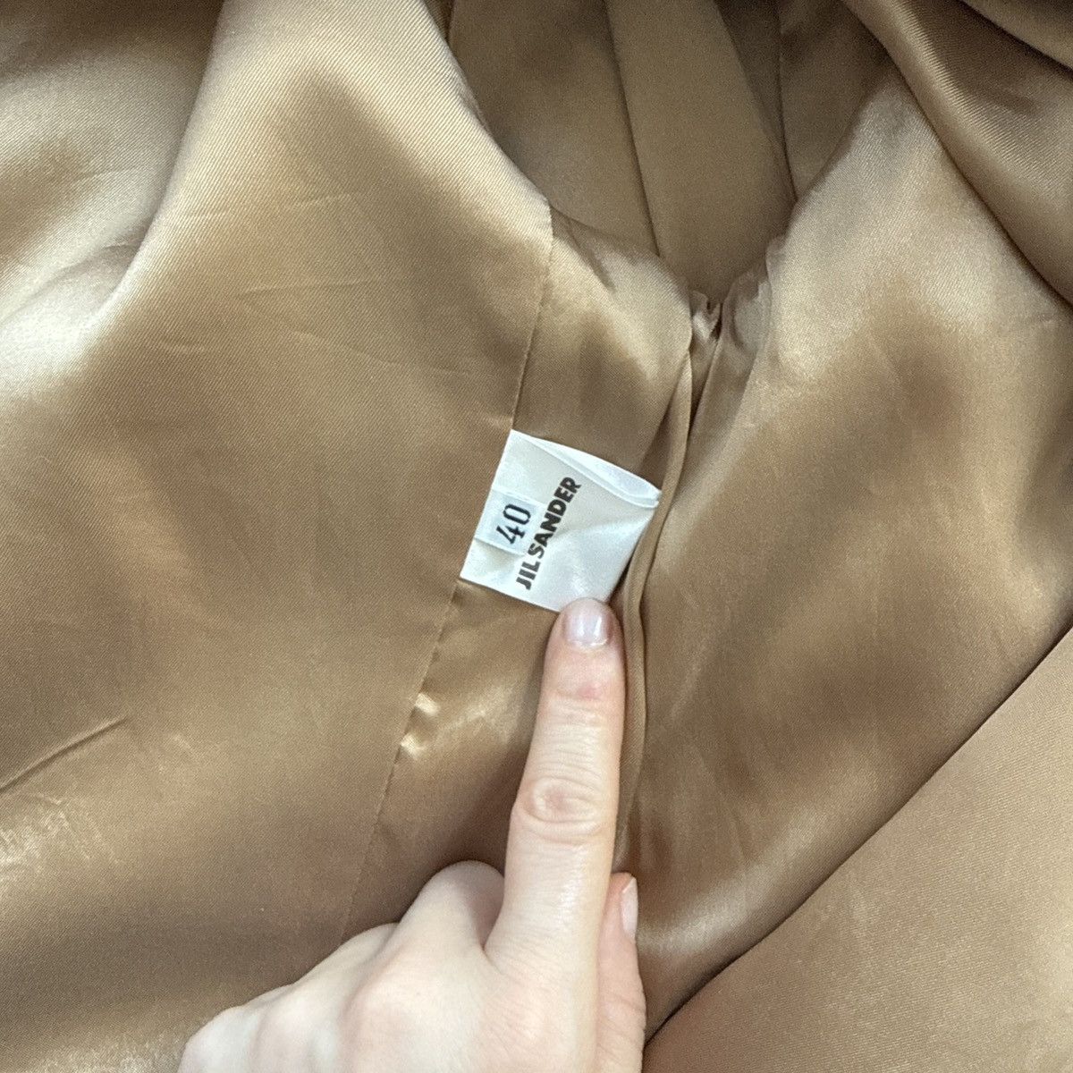 Jil Sander Jil Sander Camel Jacket, Vintage 2000’s Size S / US 4 / IT 40 - 3 Thumbnail