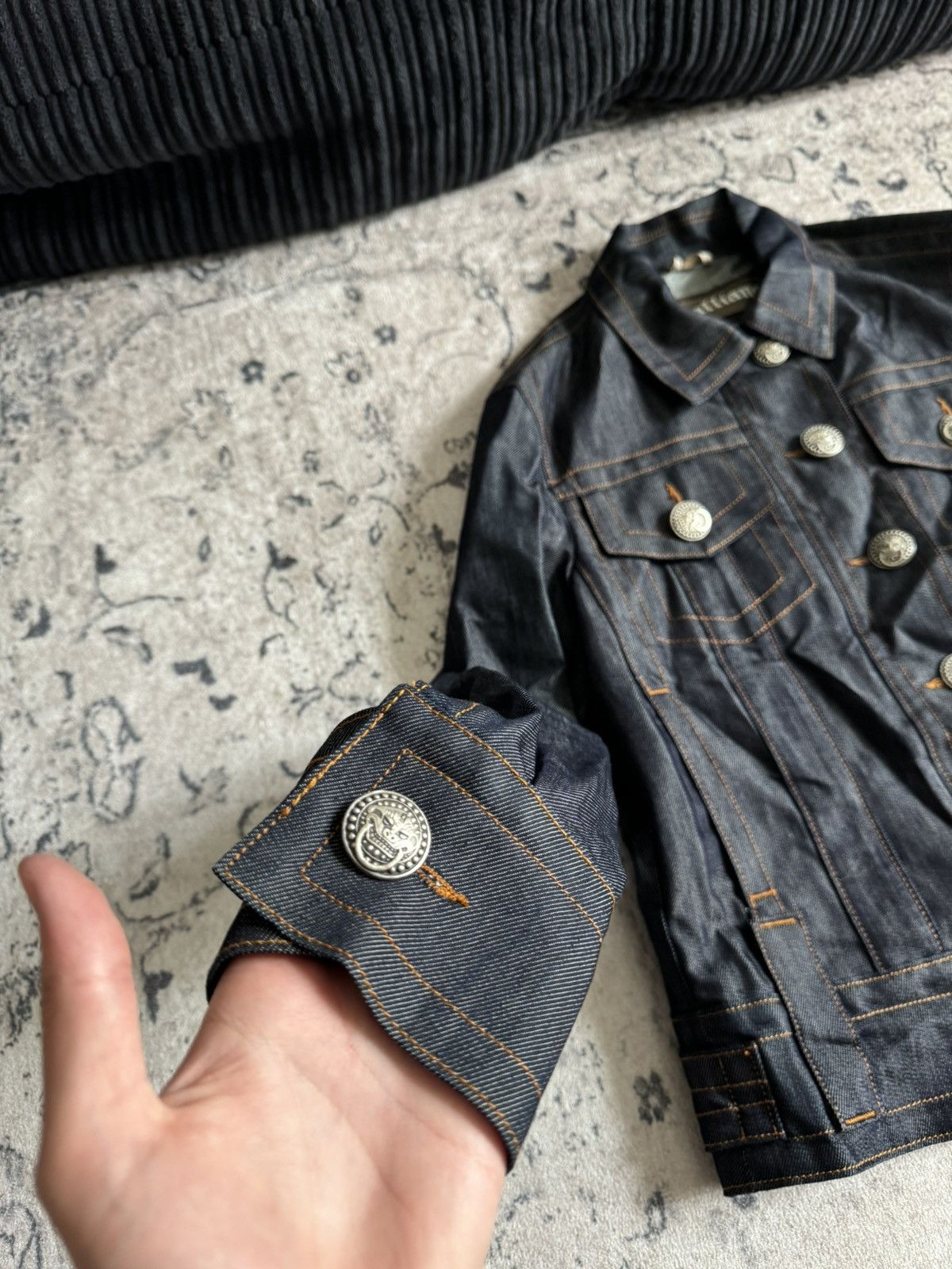Japanese Brand × John Galliano × Vintage Jeans jacket Galliano retro archive y2k 90s avantgarde 2000s Size M / US 6-8 / IT 42-44 - 3 Thumbnail