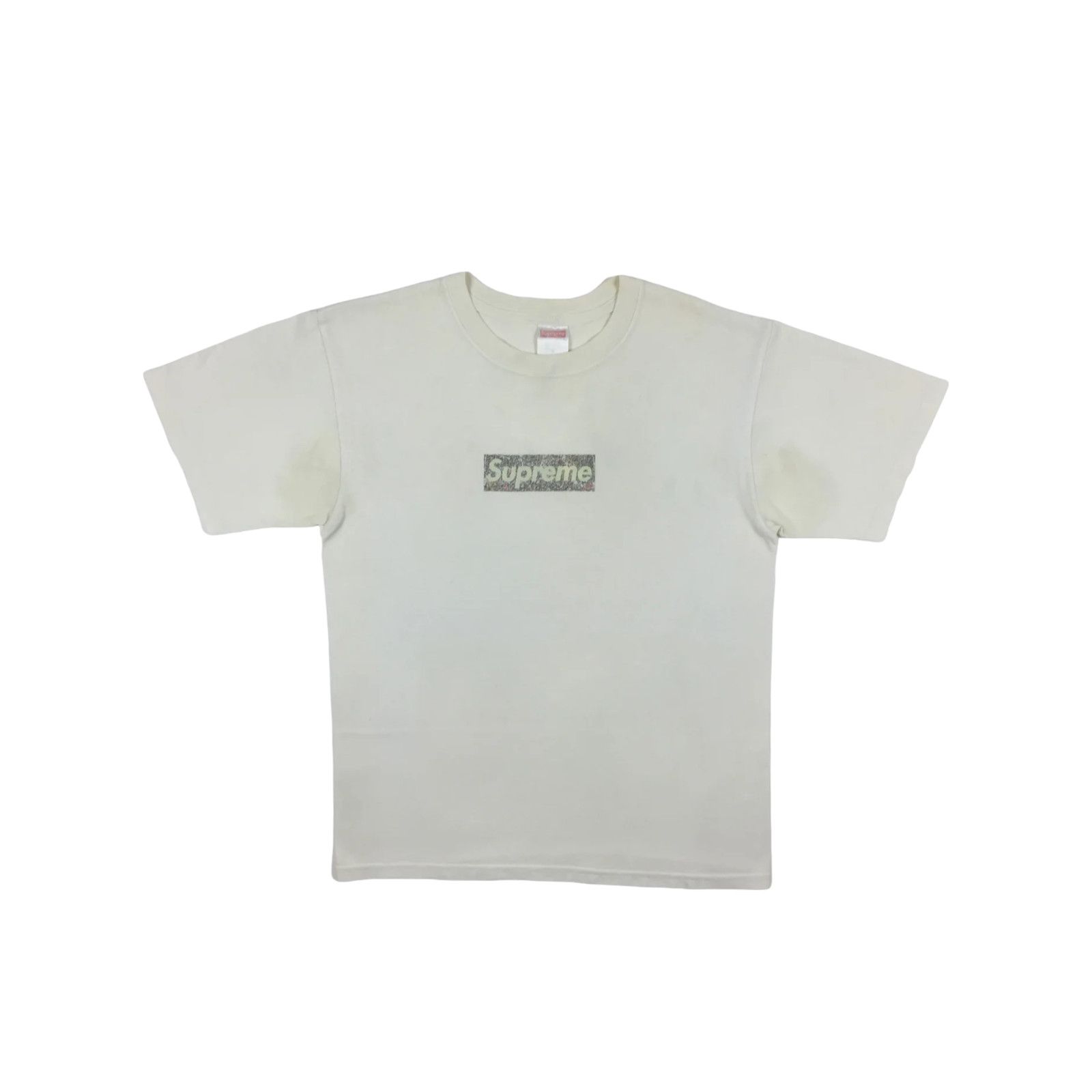 Supreme 1999 Supreme Jackson Pollock White Box Logo Tee Size US M / EU 48-50 / 2 - 2 Thumbnail
