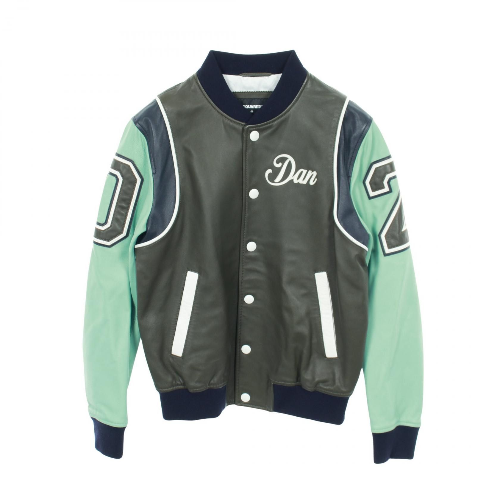 Dsquared2 Dsquared2 DSQUARED2 Leather Stadium Jacket Leather Outerwear DUTY FREE for USA Size ONE SIZE - 1 Thumbnail