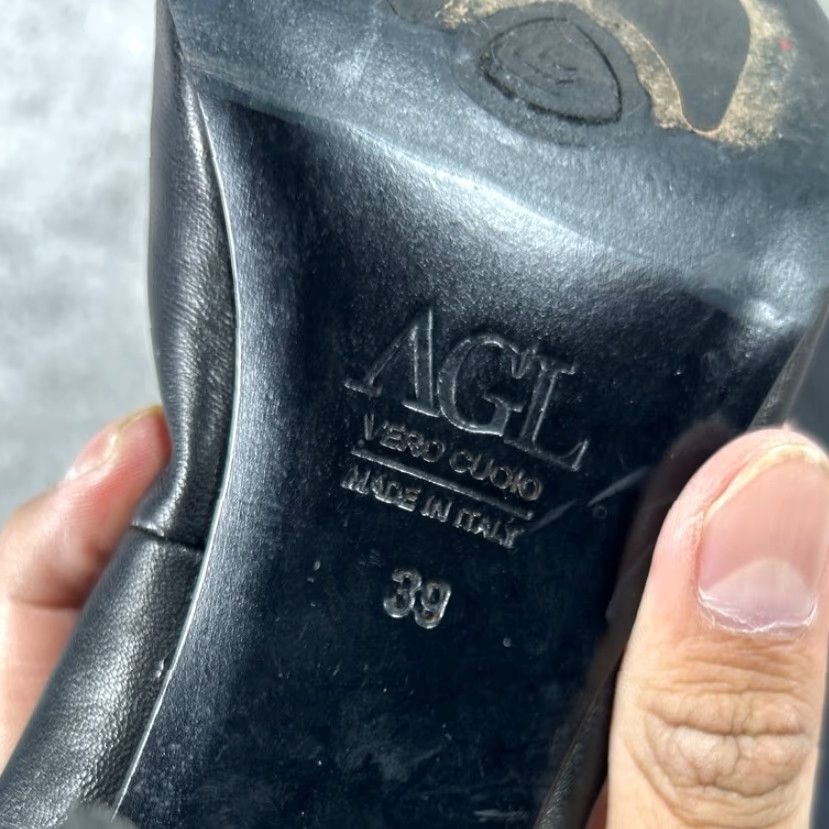 AGL VINTAGE AGL Leather Pump Shoes Womens Size 8.5 Black Casual Classic Size US 8.5 / IT 38.5 - 7 Thumbnail