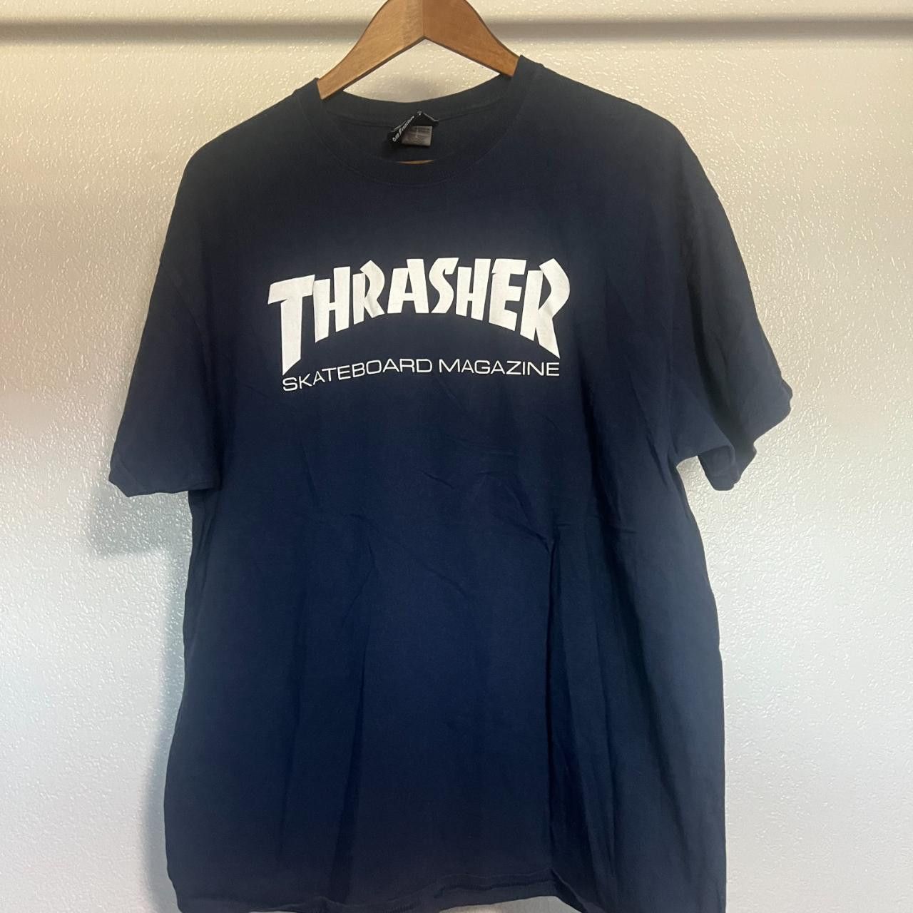Thrasher Thrasher Magazine Tee – Blue Flame Logo (XL) Size US XL / EU 56 / 4 - 1 Thumbnail
