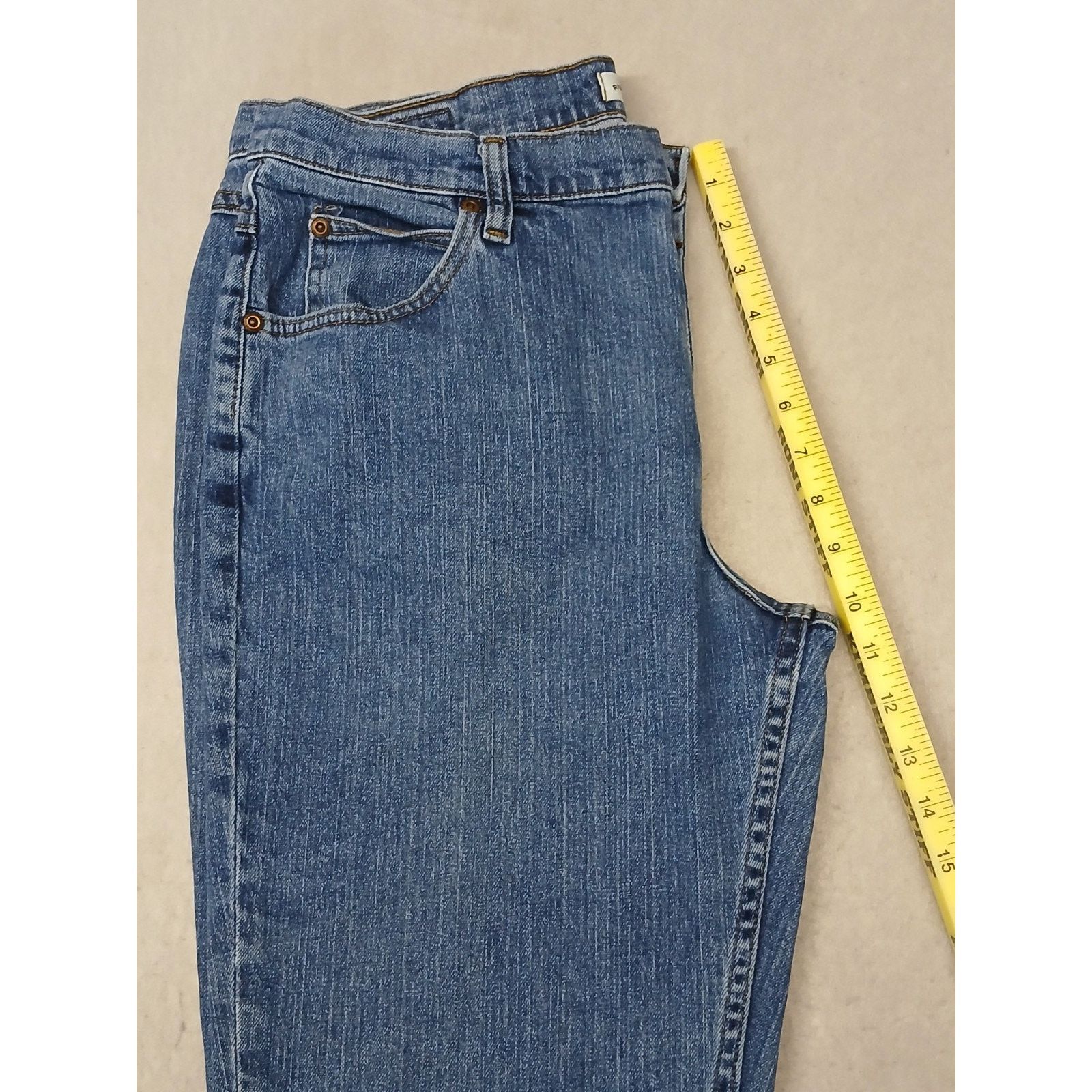 Other Ryders (14P) women's Relaxed Straight Leg Blue Denim Jeans Size 36" / US 14 / IT 50 - 6 Thumbnail
