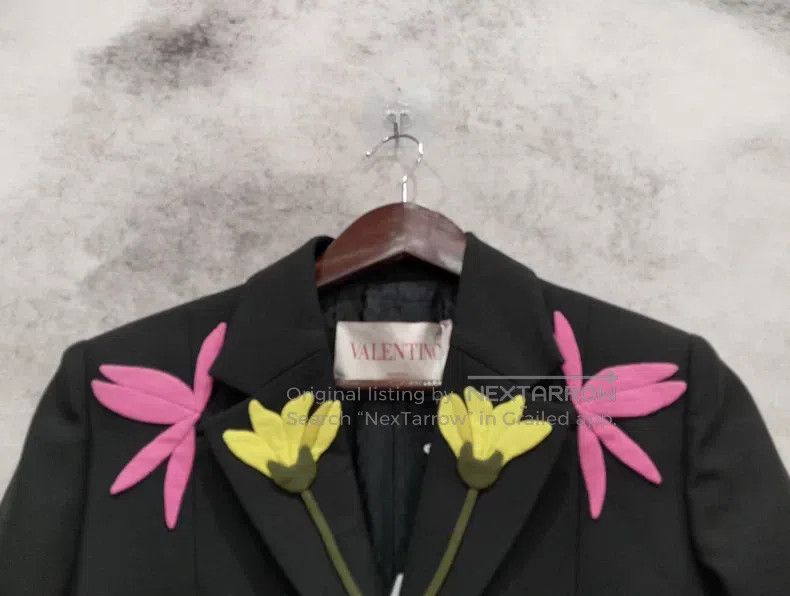 Valentino Valentino Flower collar coat Size S / US 4 / IT 40 - 5 Thumbnail