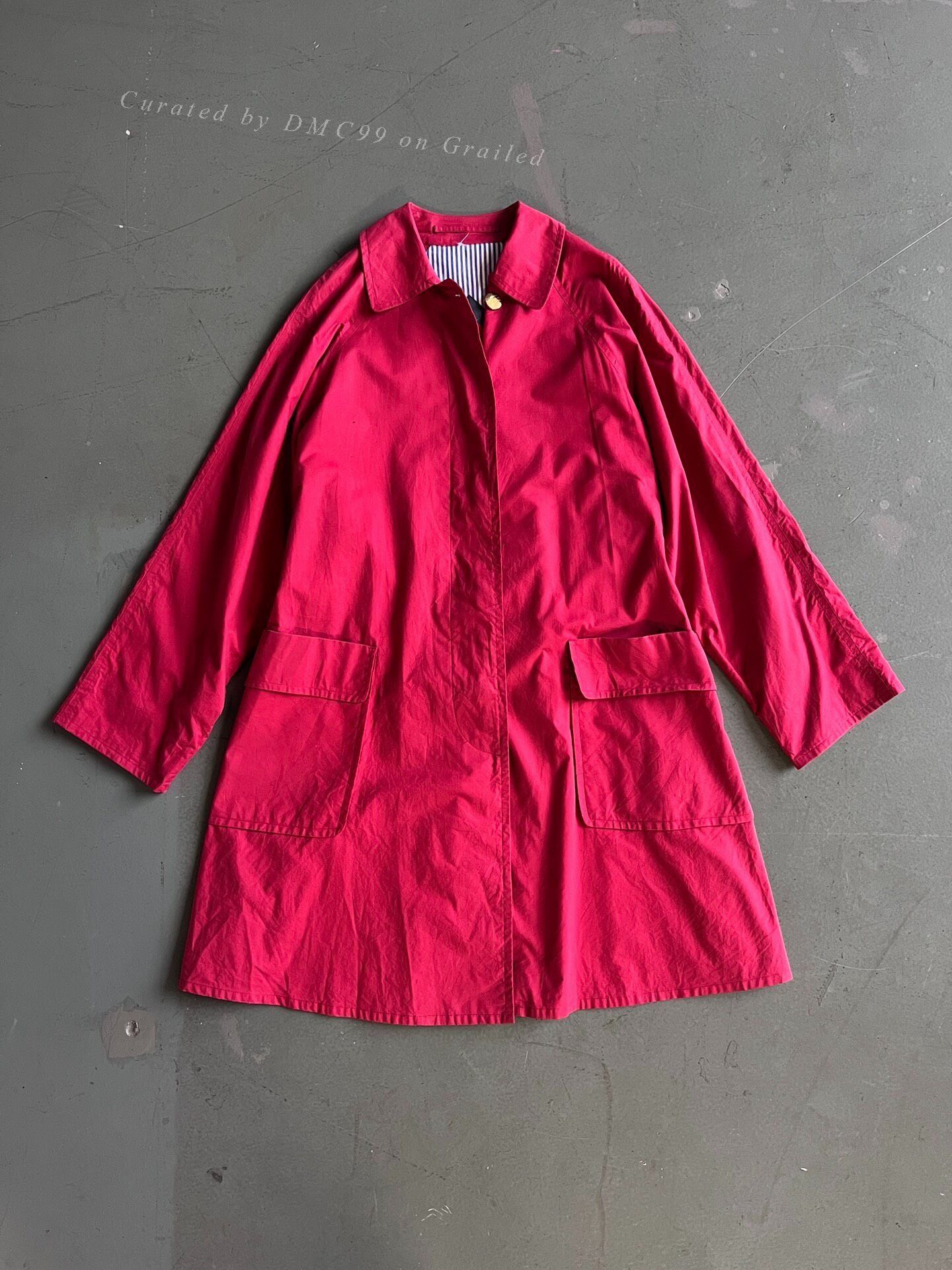 Vintage Vintage Burberry Red Trench Coat Size US M / EU 48-50 / 2 - 1 Thumbnail