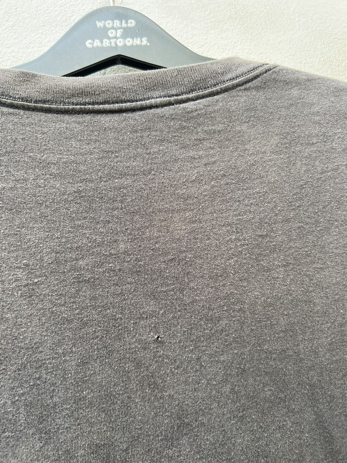 Nike Vintage 90s Nike Distressed Sun Faded Black Swoosh t shirt Size US L / EU 52-54 / 3 - 13 Thumbnail