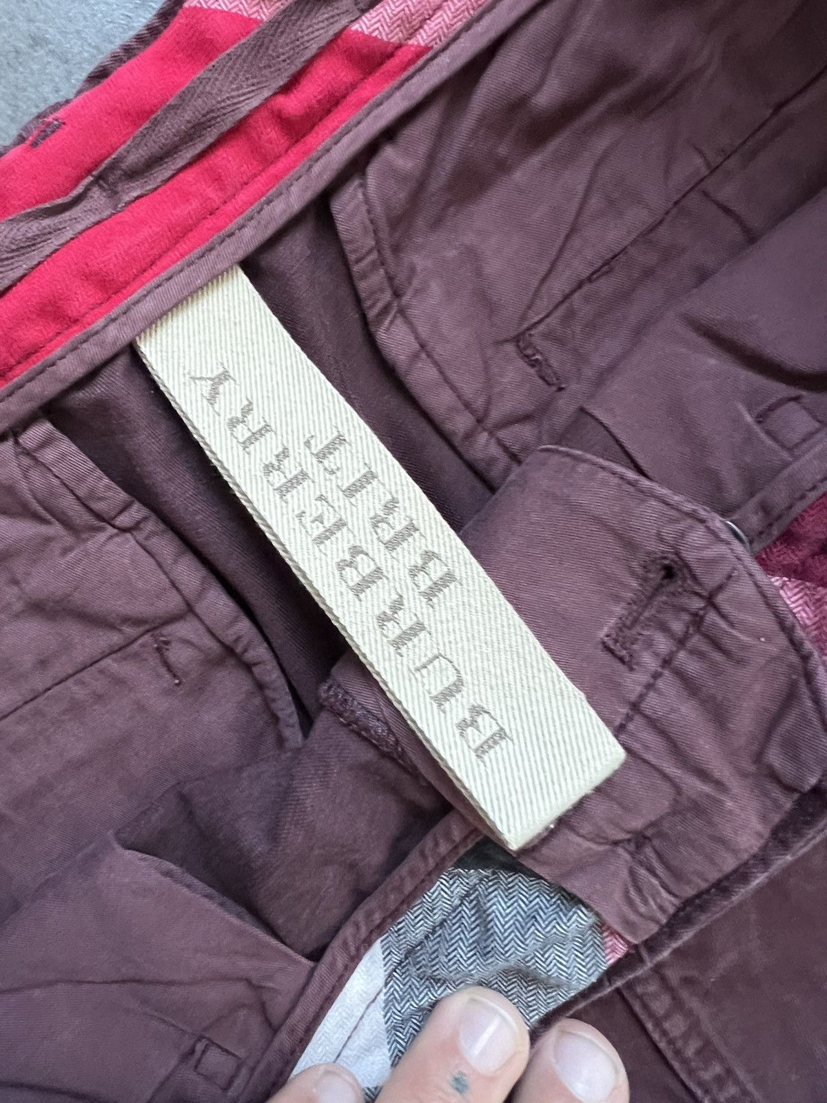 Burberry × Burberry Prorsum Vintage Burberry brit cotton pants 34 Size US 34 / EU 50 - 6 Thumbnail