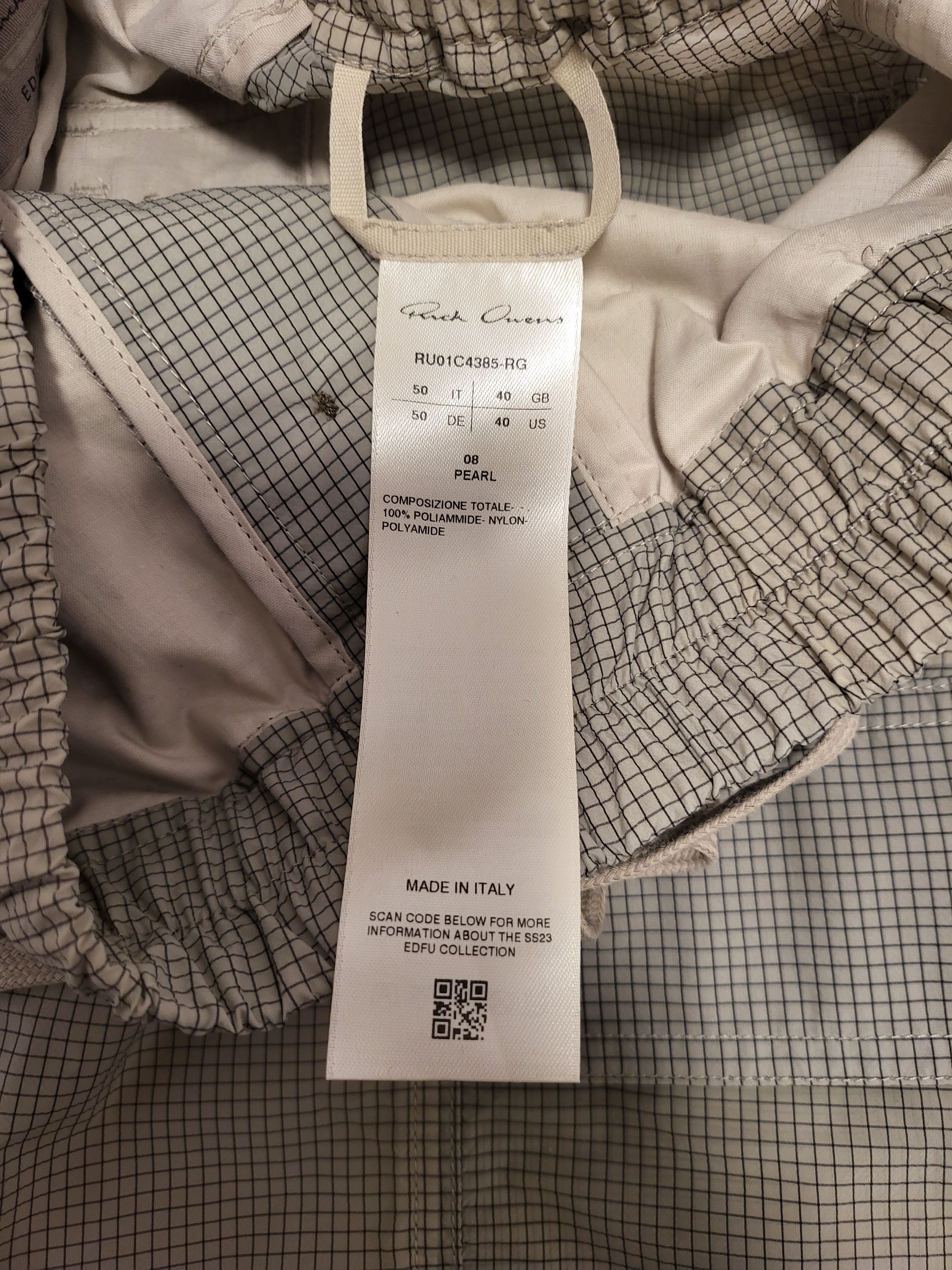 Rick Owens Nylon Cargo Cropped Pants Size US 34 / EU 50 - 7 Thumbnail