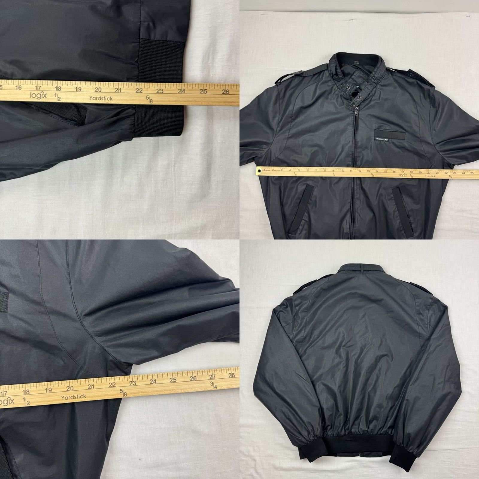 Members Only VINTAGE Members Only Windbreaker Jacket Adult M Black 80s 90s Classic Full Zip Mens Size US M / EU 48-50 / 2 - 8 Thumbnail