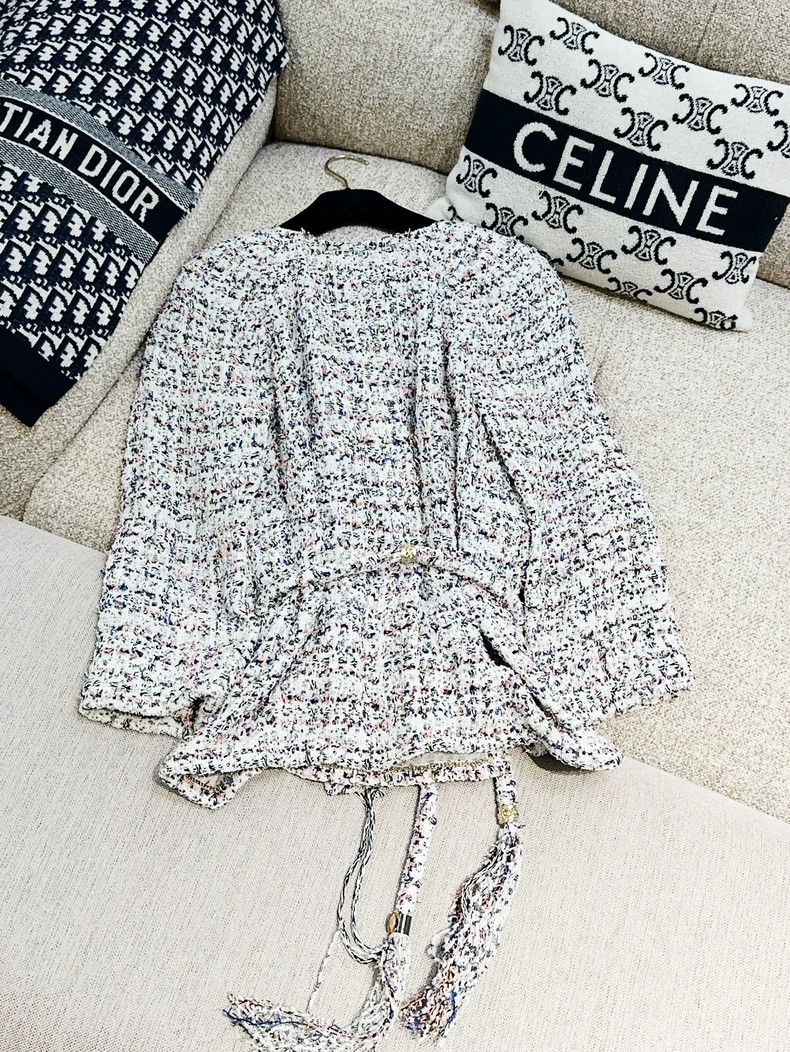 Chanel Chanel Greek series mixed-color tweed fine shiny jacket Size XXS / US 00 / IT 34 - 3 Thumbnail