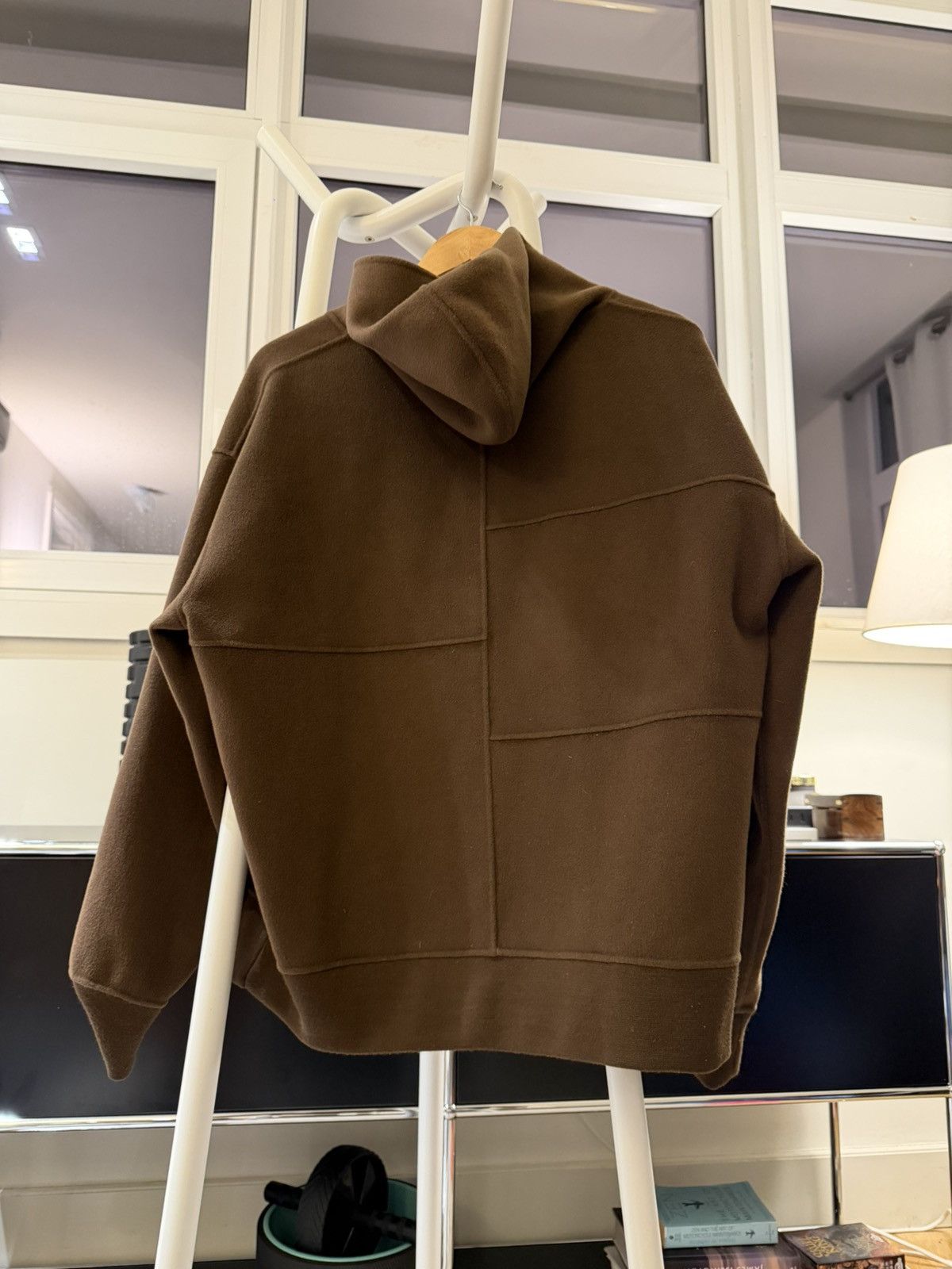 Frame Frame Brown Double Face Boiled Wool Hoodie Medium Size US M / EU 48-50 / 2 - 3 Thumbnail