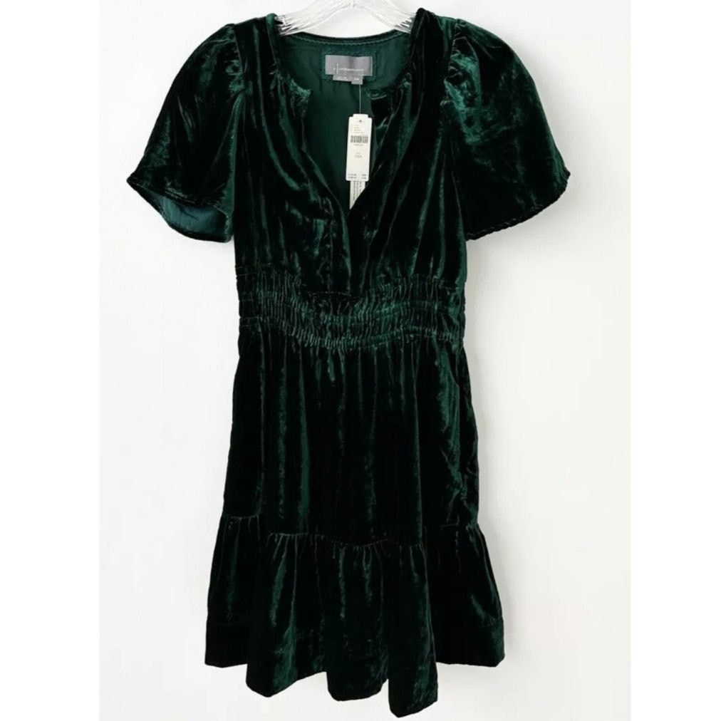 Anthropologie New Anthropologie The Somerset Mini Dress: Velvet $168 XXS Size XXS / US 00 / IT 34 - 6 Thumbnail