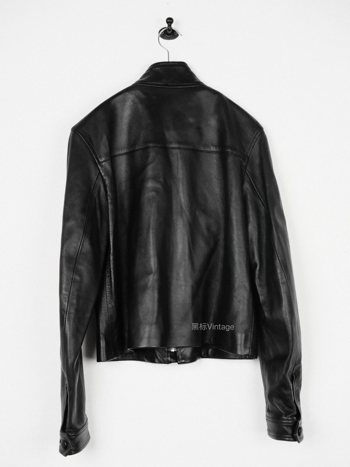 Yohji Yamamoto Yohji Noir 04AW Vintage Collar Zip Biker Jacket Women's Size US M / EU 48-50 / 2 - 2 Thumbnail