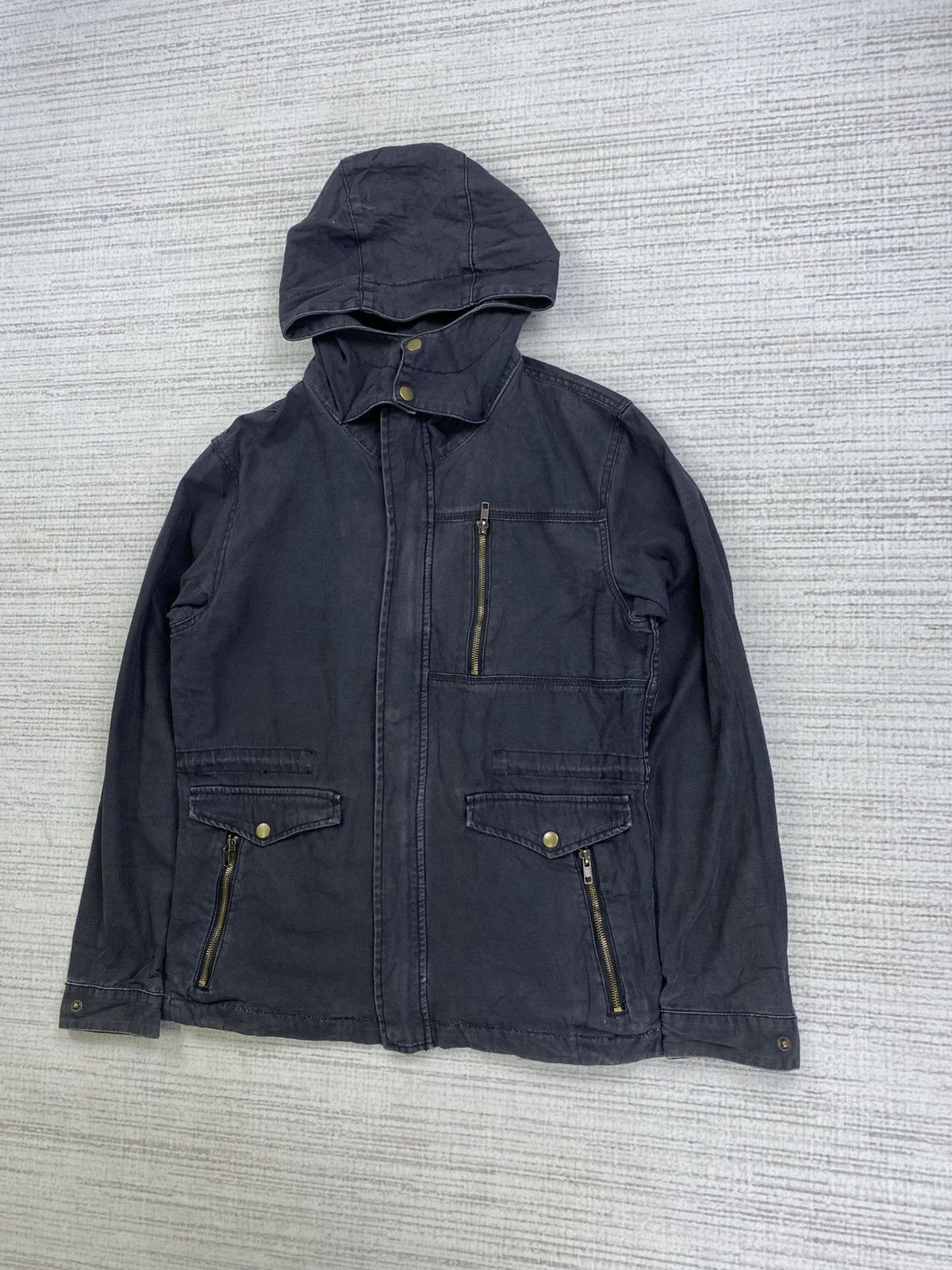Issey Miyake 🔥Jungle Storm Rare Multipocket Denim Cotton Hoodie Jacket Size US M / EU 48-50 / 2 - 4 Thumbnail