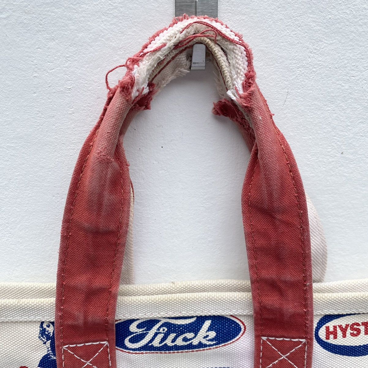 Hysteric Glamour Hysteric Glamour Fuck Printed Tote Bag Hysteric Distressed Size ONE SIZE - 9 Thumbnail