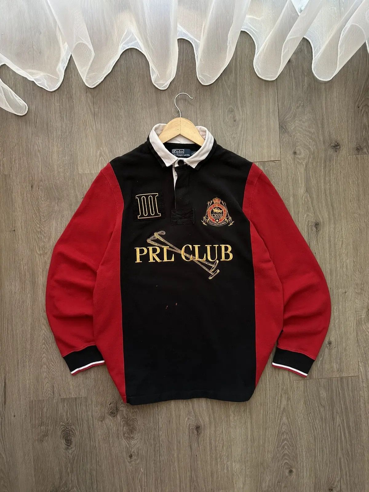 Polo Ralph Lauren × Vintage Vintage Polo Ralph Lauren Rugby PRL CLUB Sweatshirt Size US L / EU 52-54 / 3 - 4 Thumbnail