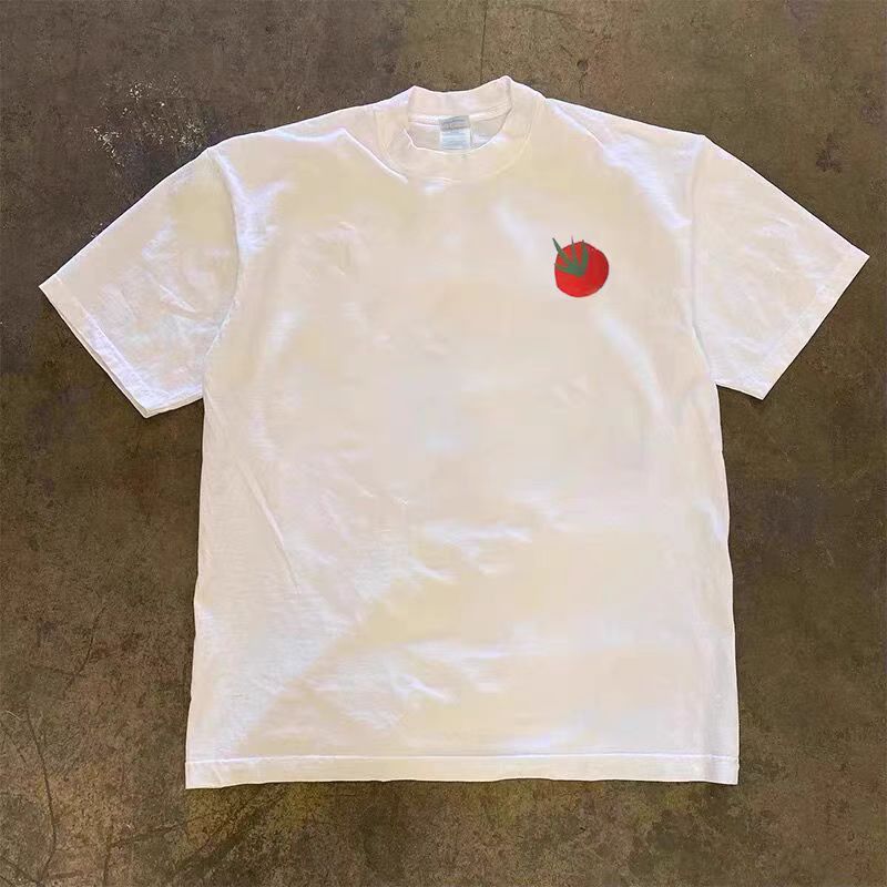Vintage White washed vintage tomato print t-shirt Size US L / EU 52-54 / 3 - 2 Thumbnail