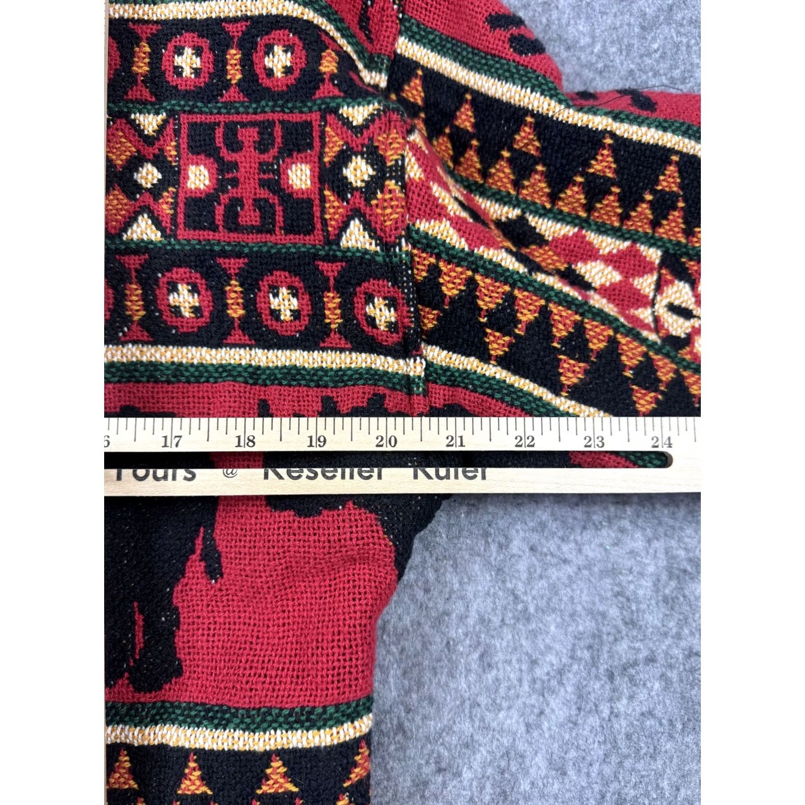 PONY Vintage Painted Pony Jacket Womens Medium Southwestern Llama Red Cotton 90s USA Size M / US 6-8 / IT 42-44 - 7 Thumbnail