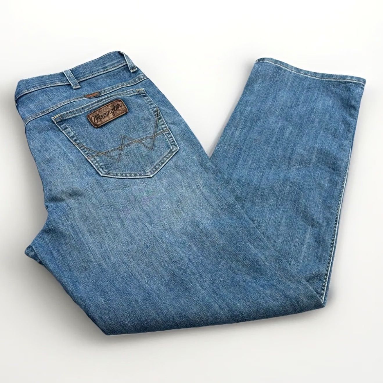 Wrangler VINTAGE Wrangler Texas Stretch jeans W38” L32” men’s blue zip fly (no) Size US 38 / EU 54 - 2 Thumbnail