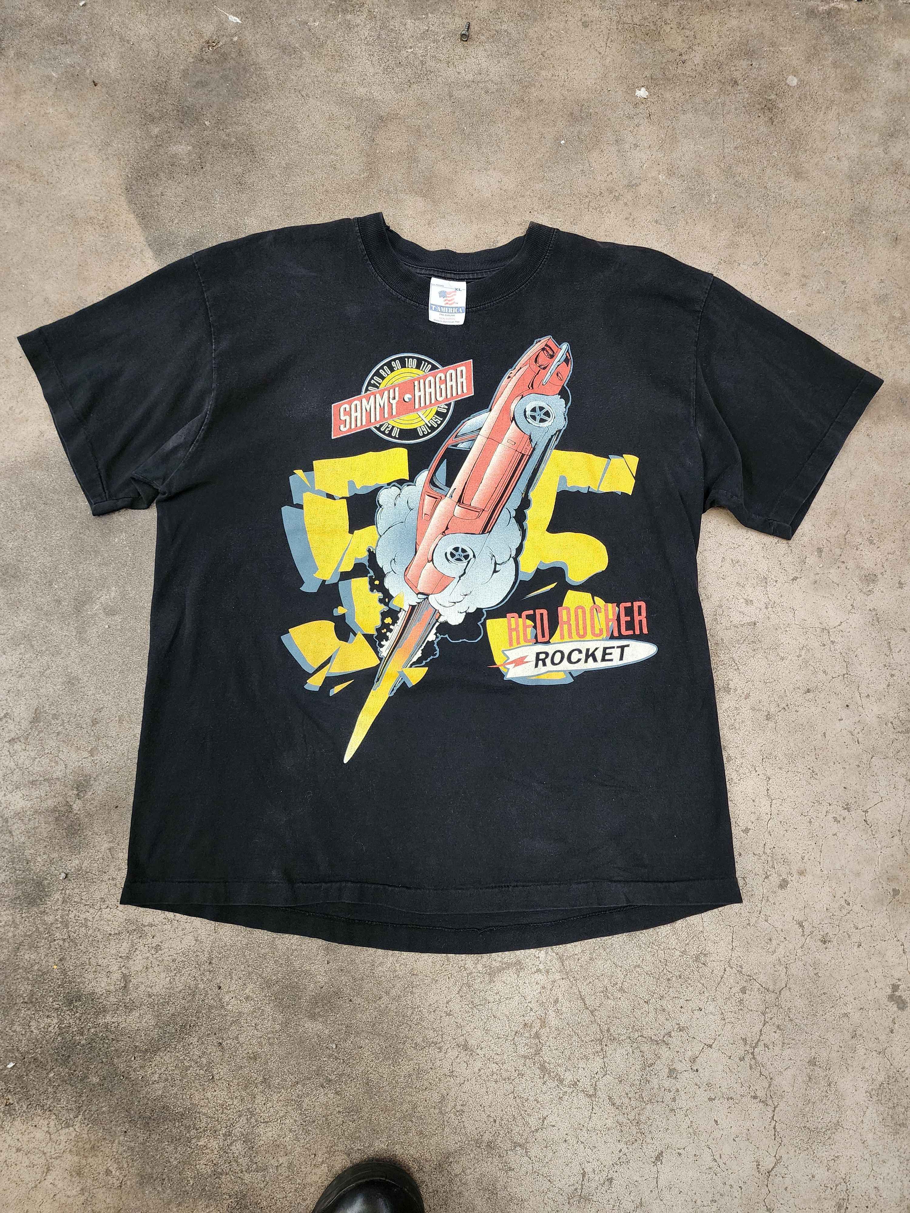 Band Tees VTG Single Stitch Sammy Hagar Red Rocket Tee Size US XL / EU 56 / 4 - 1 Thumbnail