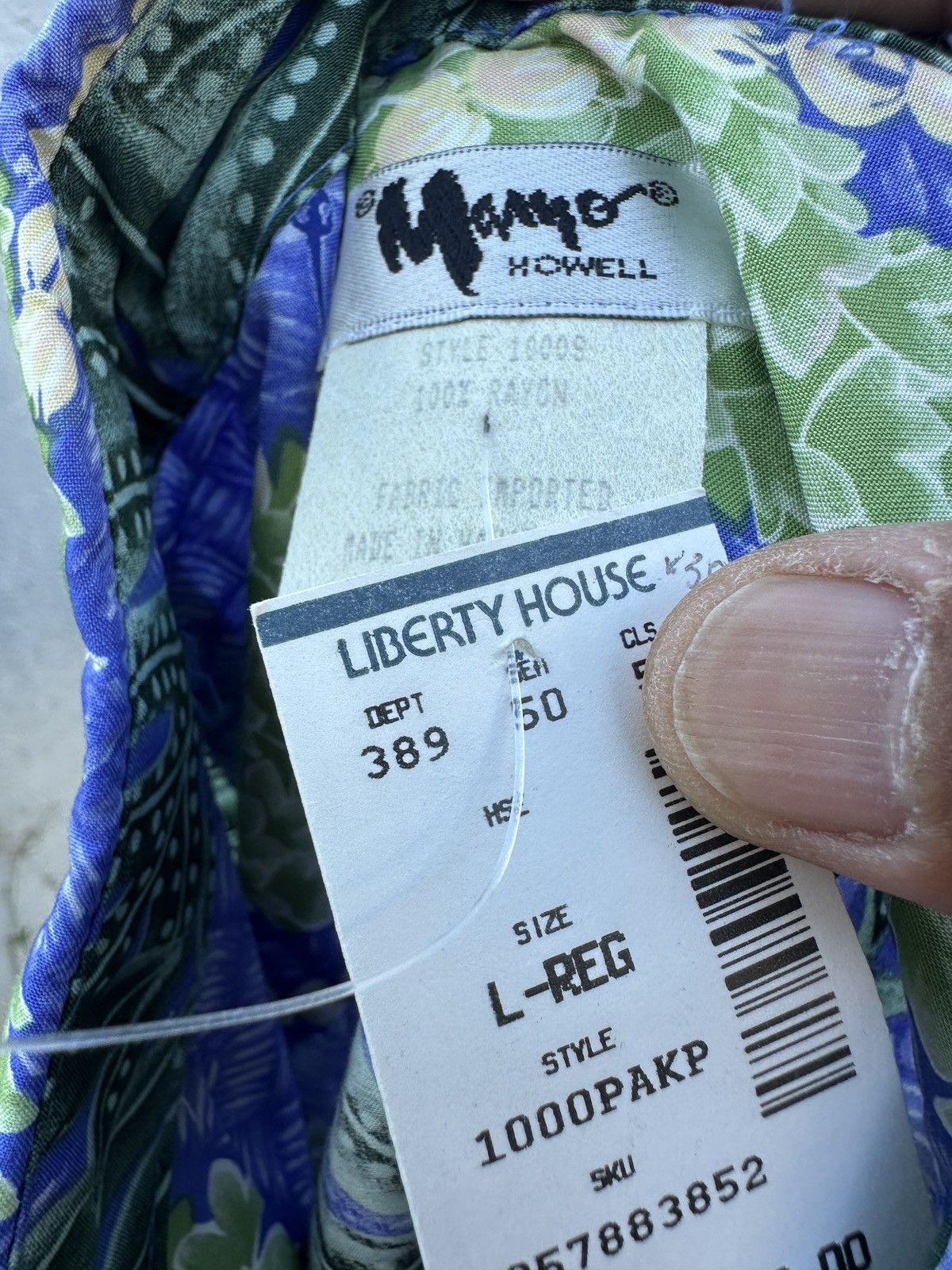 Other New Vintage Rare Mamo Howell Hawaiian 100% Rayon Men's L Size US L / EU 52-54 / 3 - 4 Thumbnail