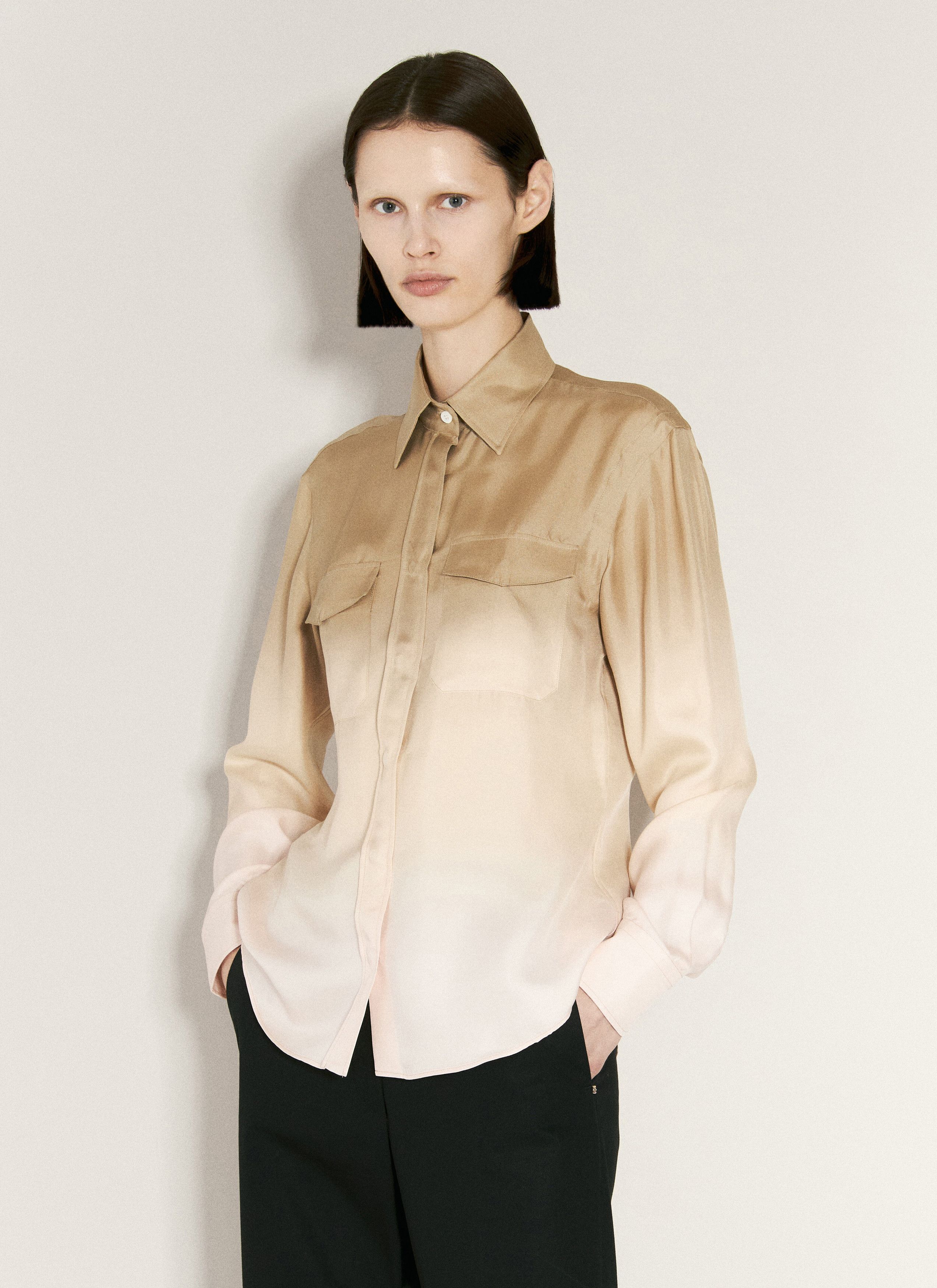 Prada Ombre Silk Shirt Size XS / US 0-2 / IT 36-38 - 1 Thumbnail